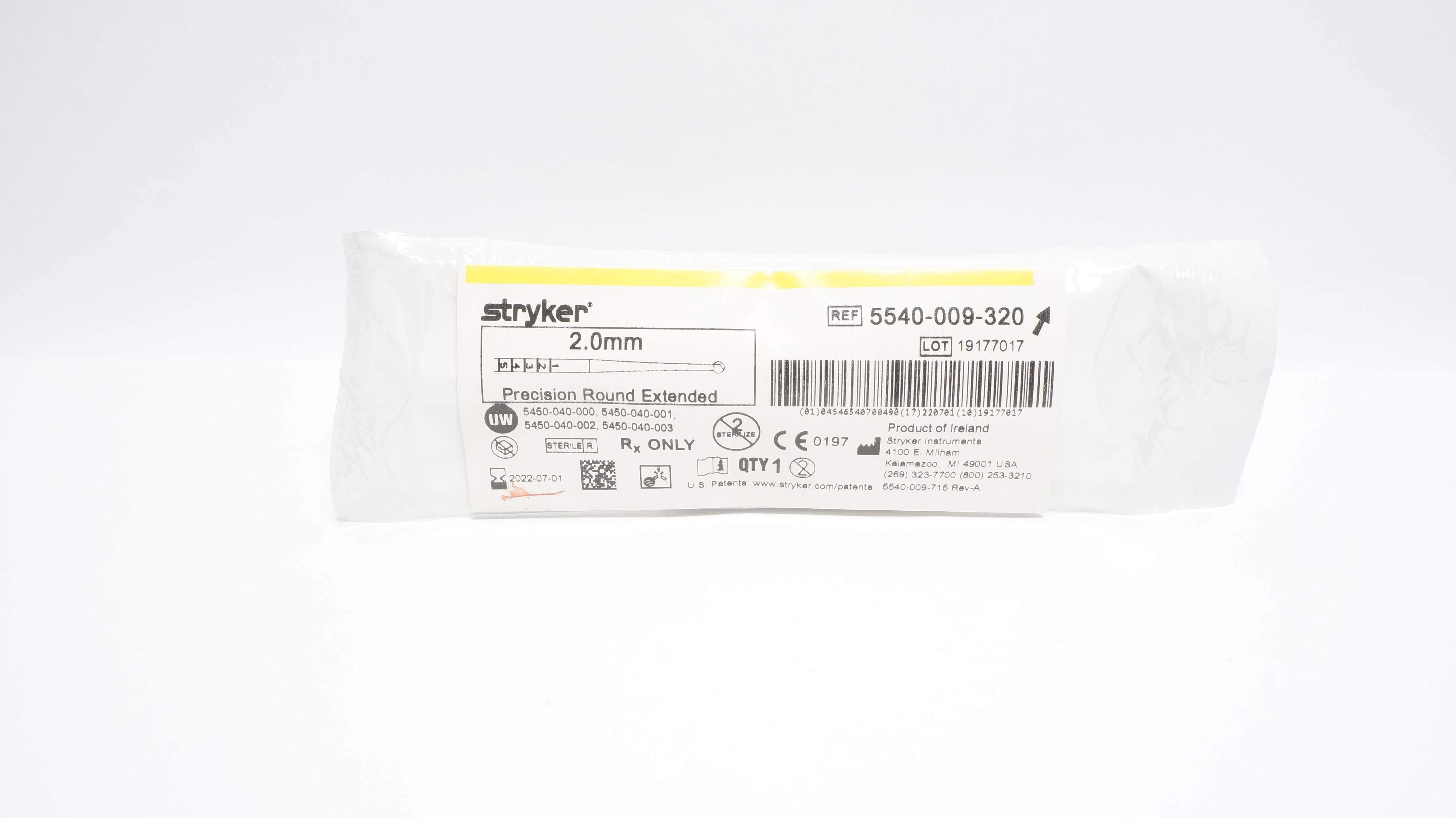Stryker 5540-009-320 Precision Round Extended 2.0mm (x)