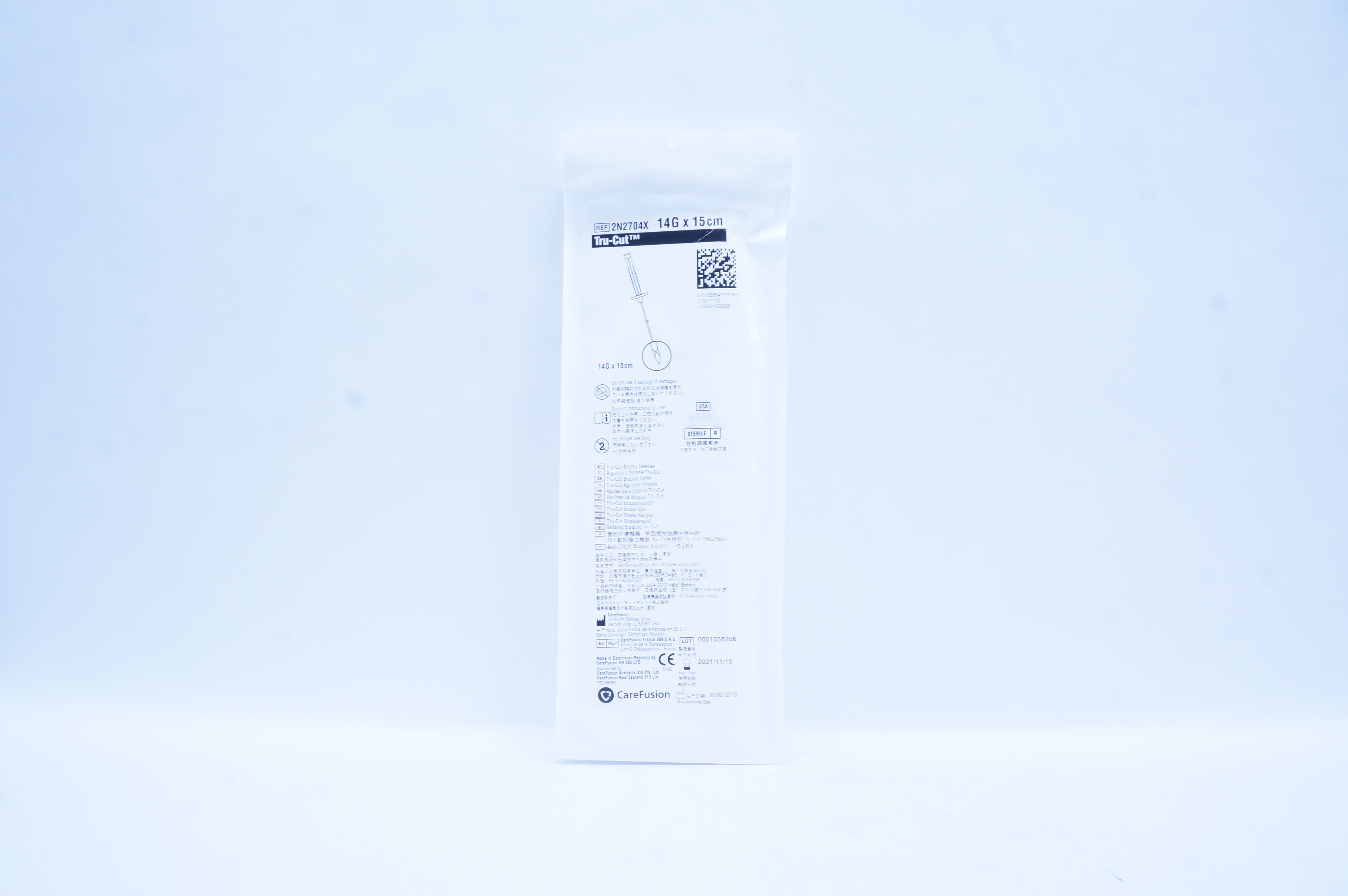 CareFusion 2N2704X Tru-Cut 14G x 15cm