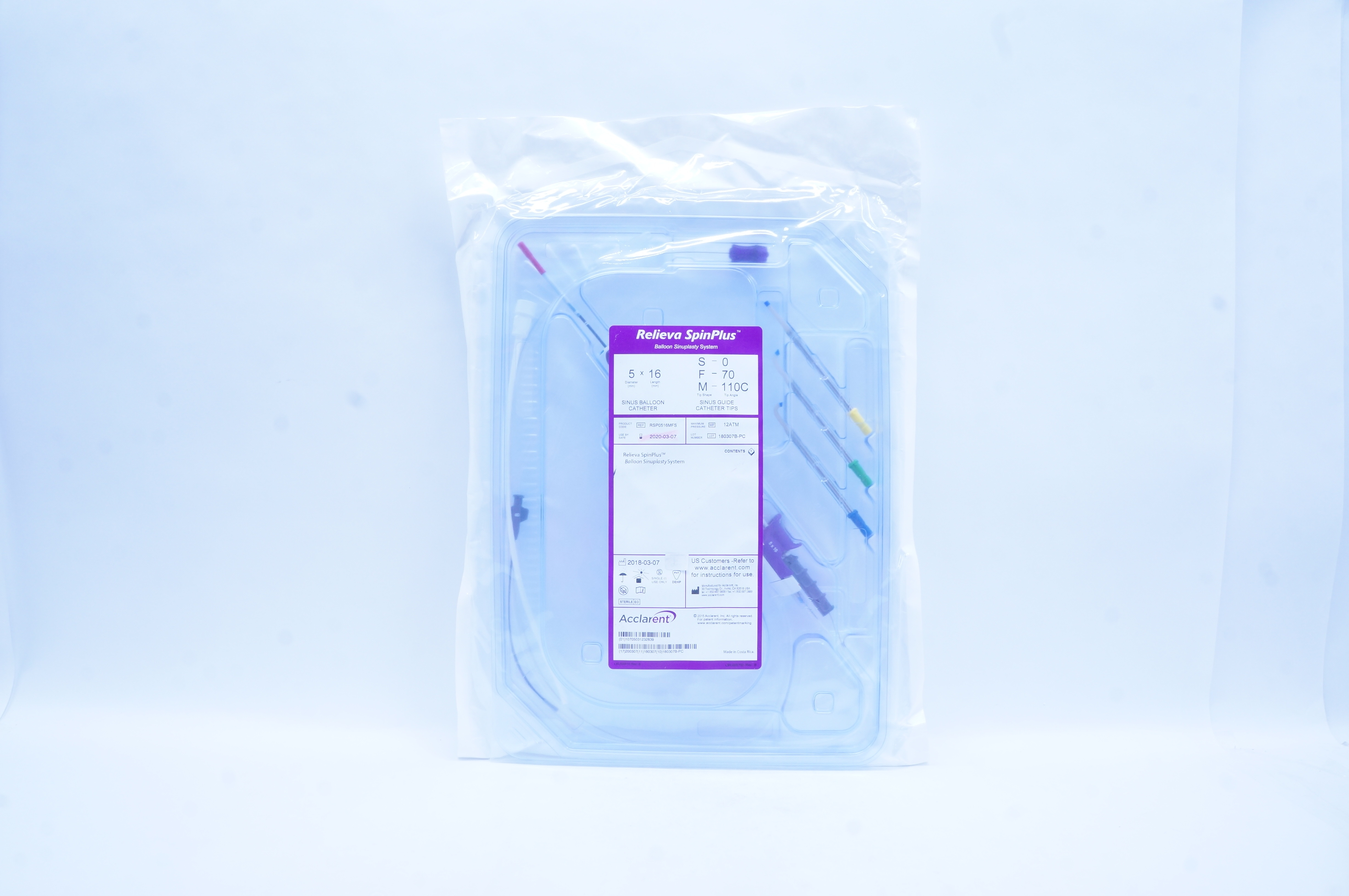 Acclarent RSP0516MFS Relieva SpinPlus Balloon Sinuplasty System 5mm x 16mm (x)