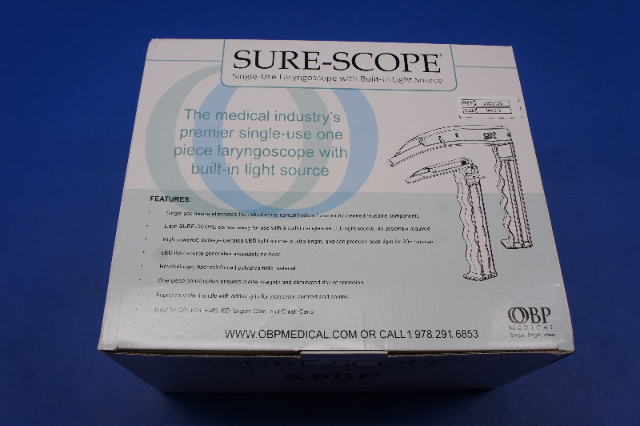 OBP Medical C090130 Sure-Scope  Laryngoscope MAC 3 ~ Box of 7
