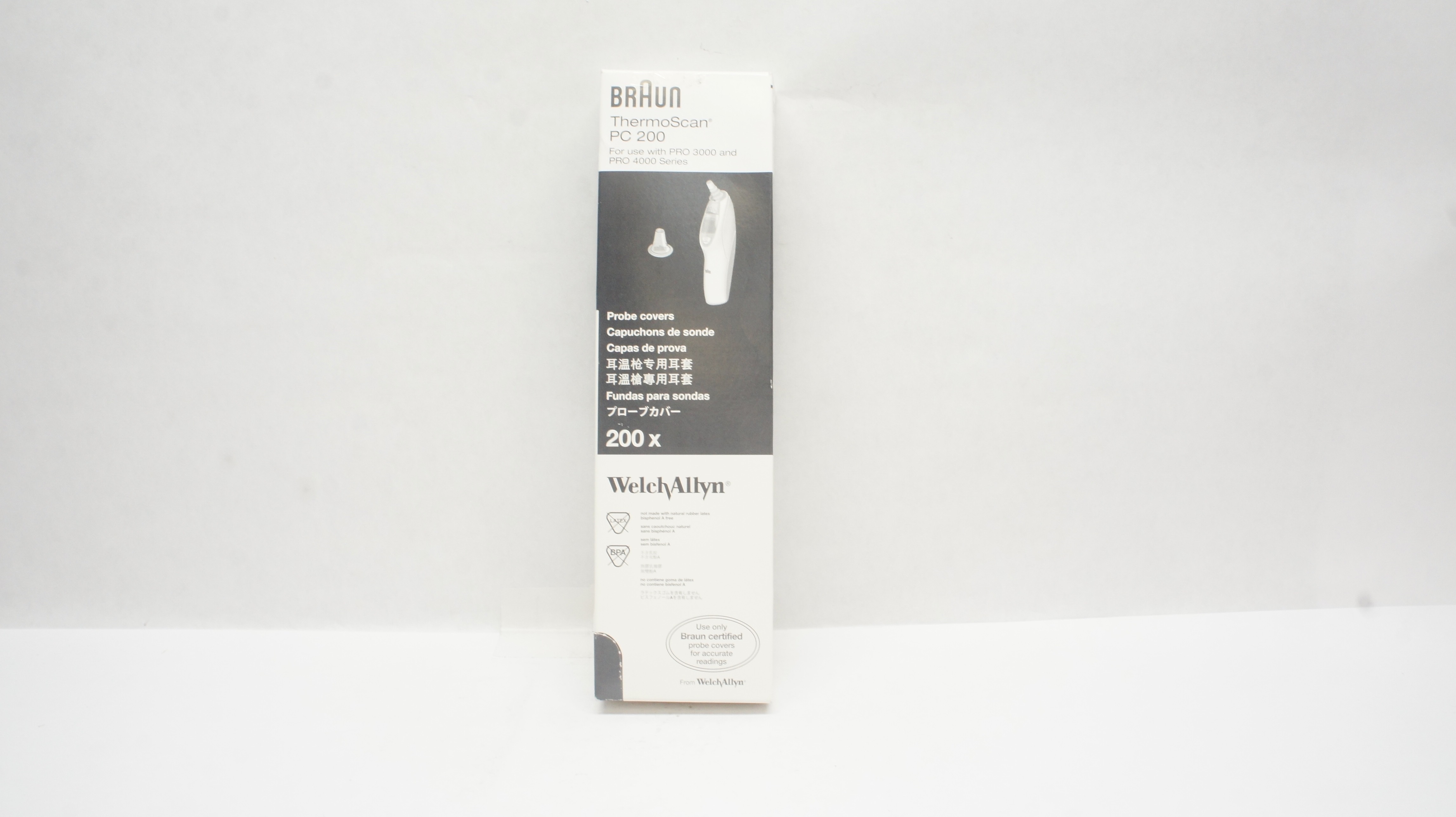 Braun PC200 WelchAllyn ThermoScan Probe Covers - Box of 200