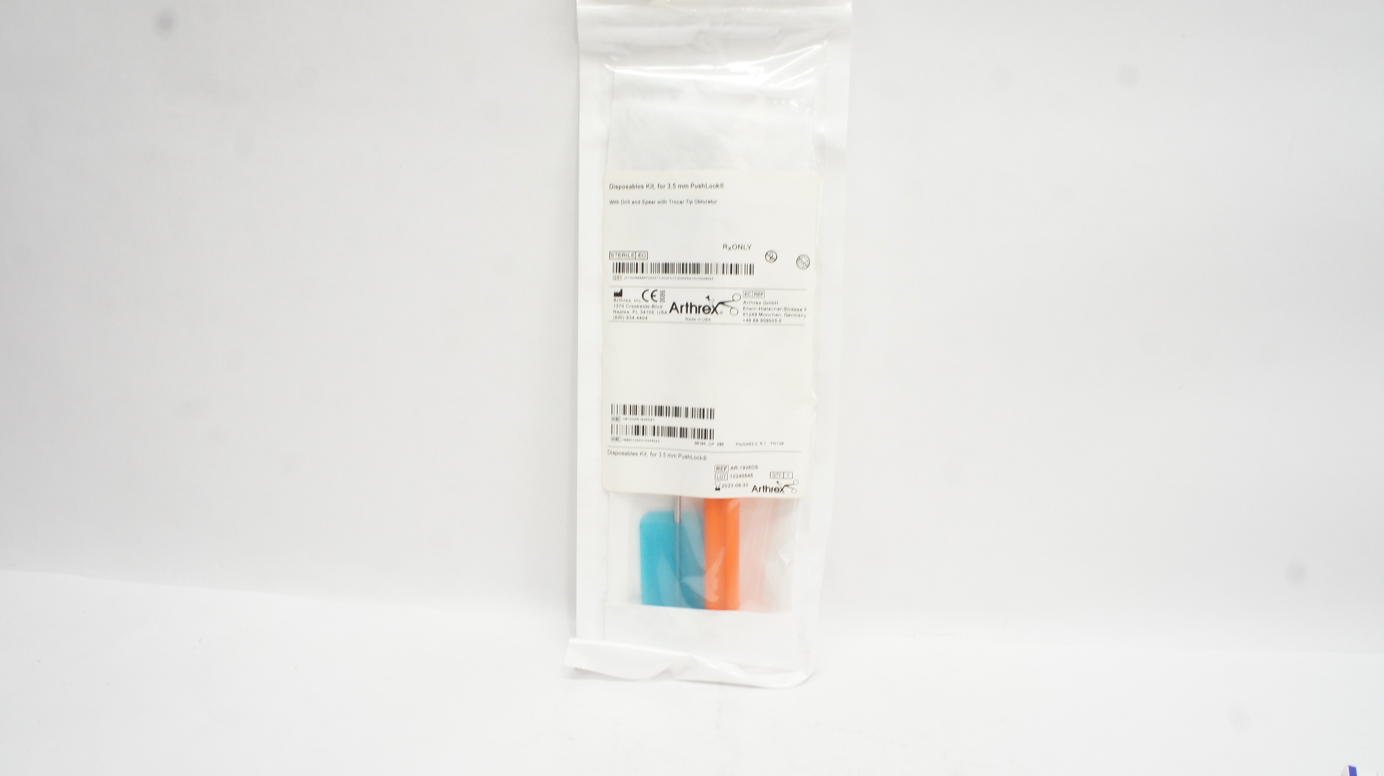 Arthrex AR-1926DS Disposable Kit for 3.5mm PushLock  (x)