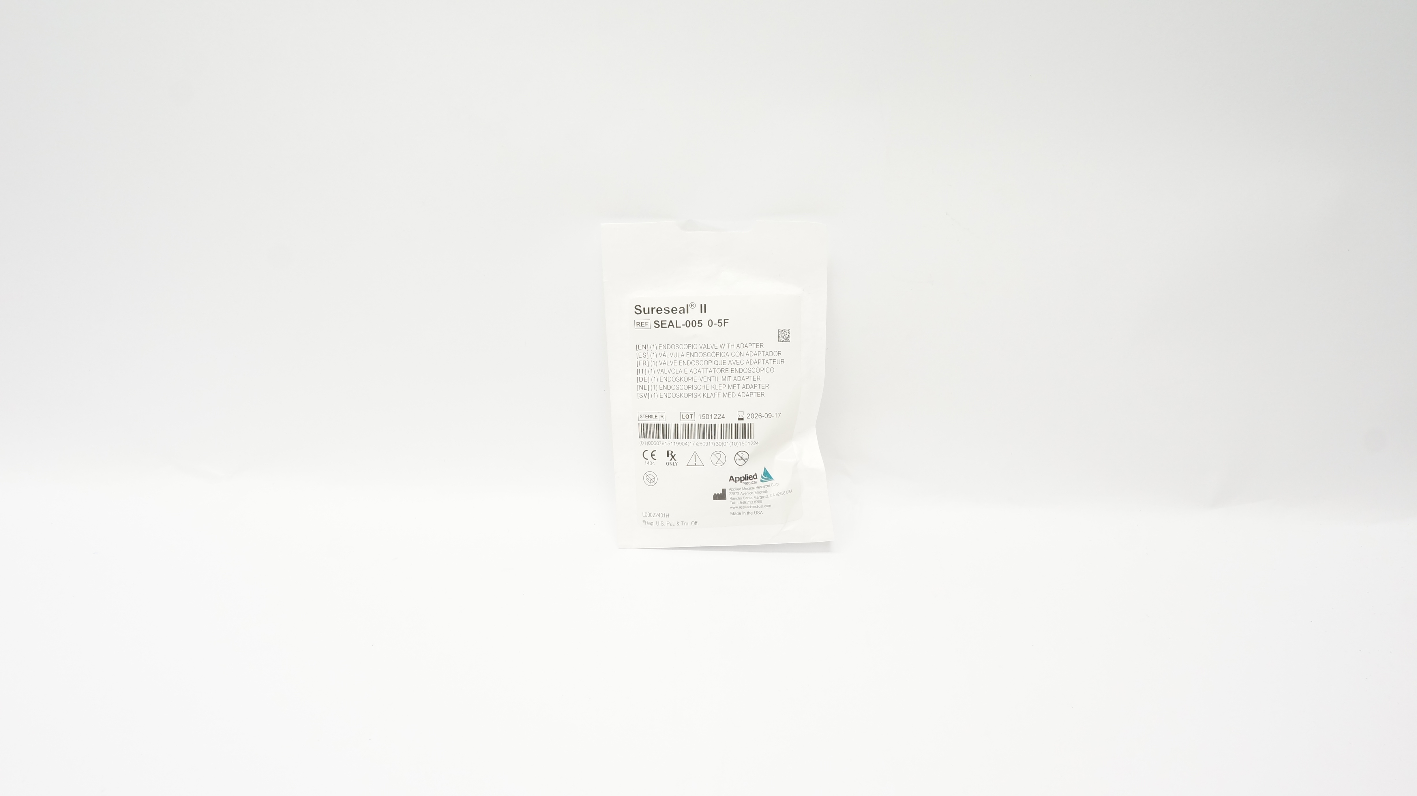 Applied Medical SEAL-005 Sureseal II 0-5 F Endoscopic Valves With Adapter