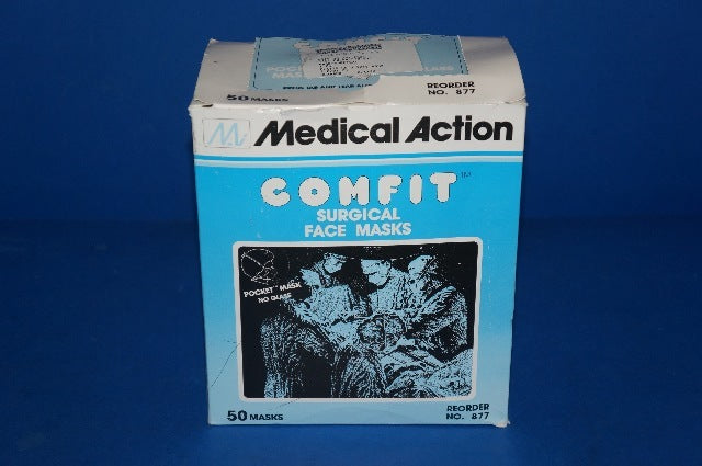 Medical Action 877 COMFIT Surgical Face Masks ~ Box of 50