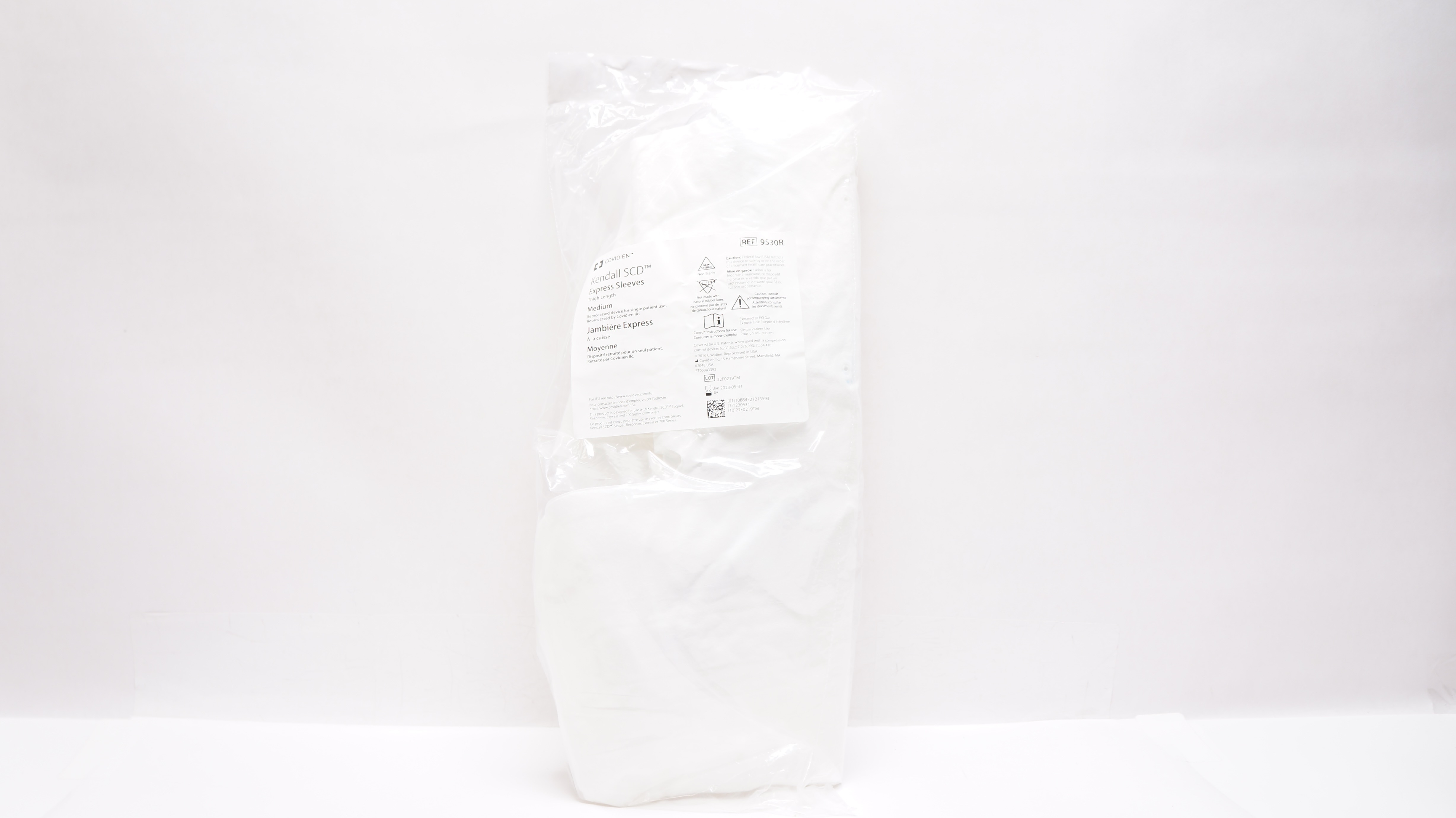 Covidien 9530R Kendall SCD Express Sleeves Thigh Length Medium (x)