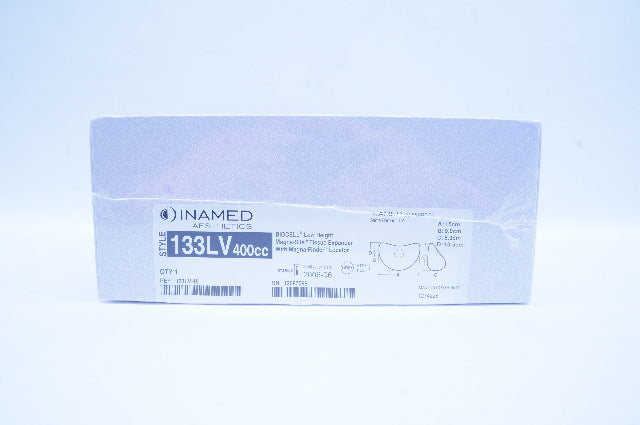 Inamed 133LV-15 Magna Site Tissue Expander 133LV 400cc 15 x 9.0 x 6.3 x 10.5cm