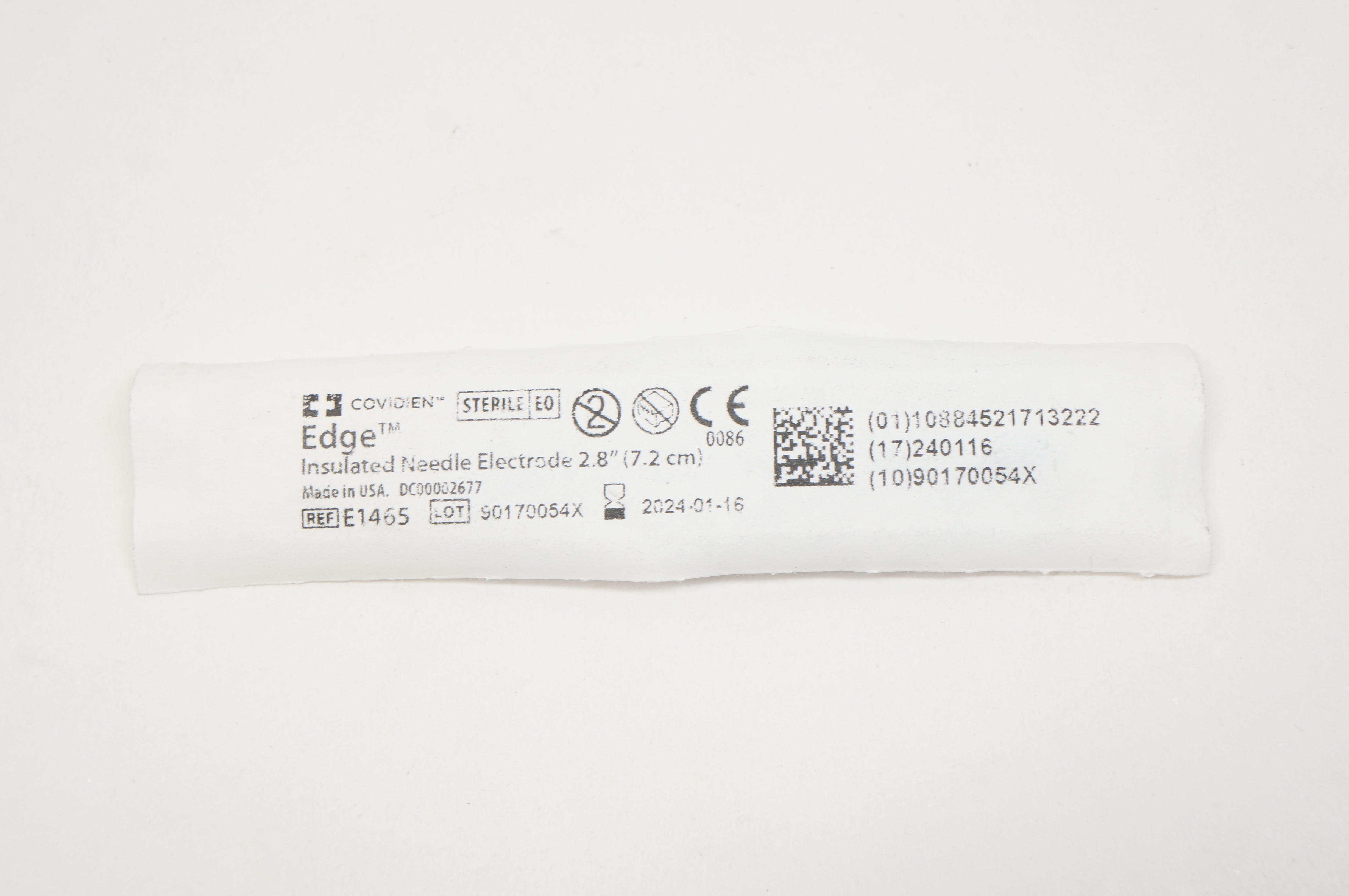 Covidien E1465 Edge Insulated Ndle Electrode 2.8inch