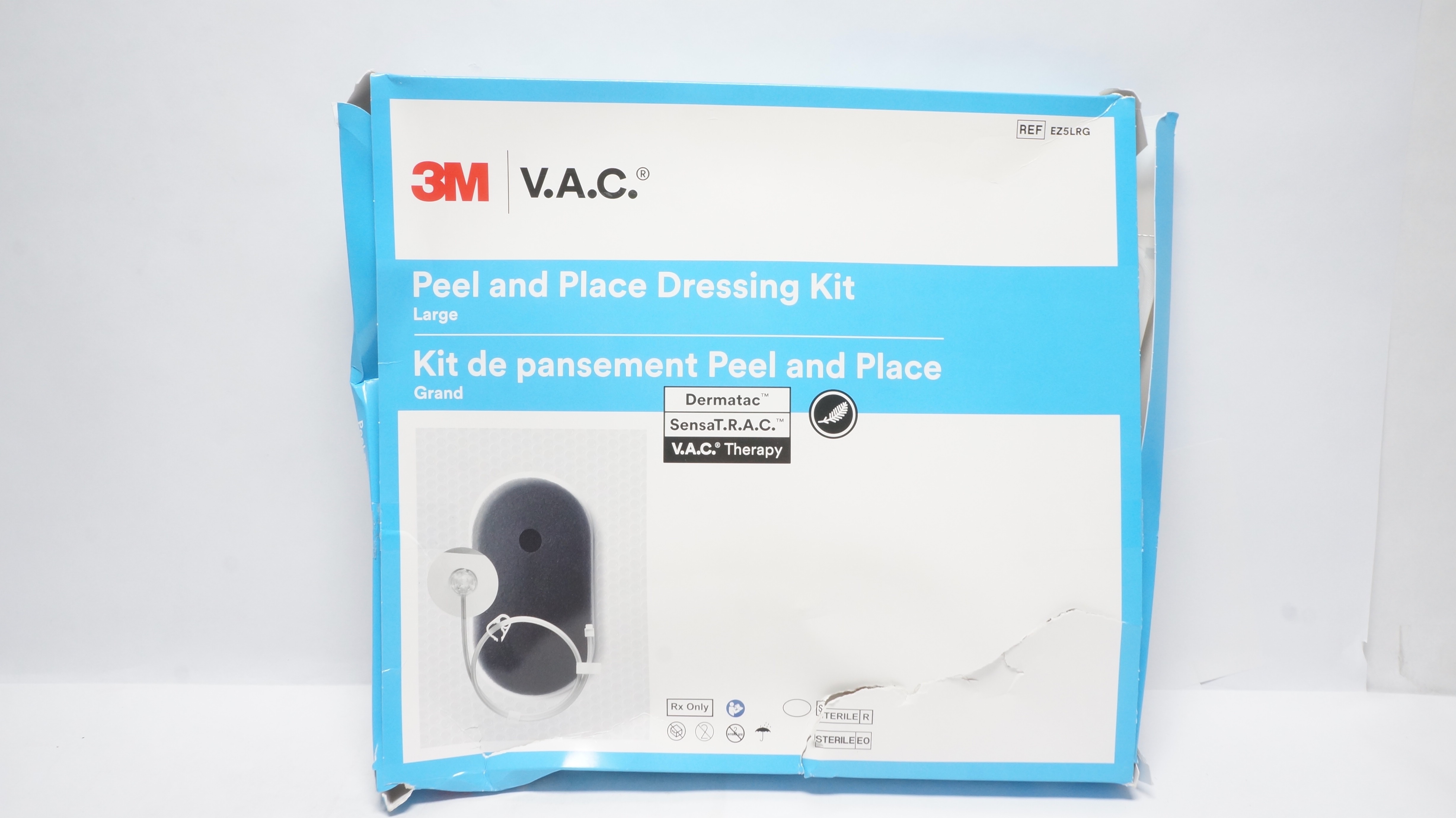 3M EZ5LRG V.A.C. Peel & Place Dressing Kit, Large