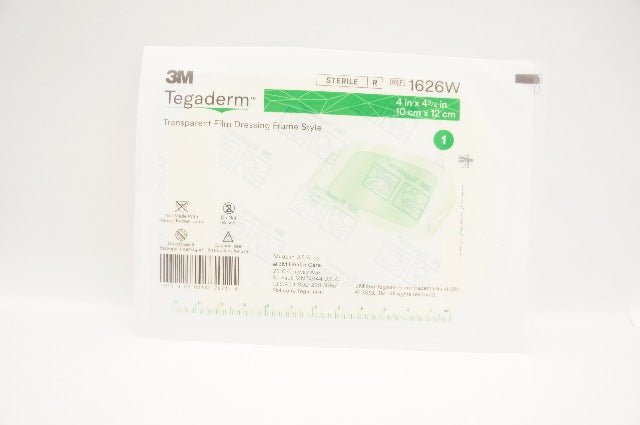 3M 1626W Tegaderm Transparent Film Dressing Frame Style 4x 4 3/4inch