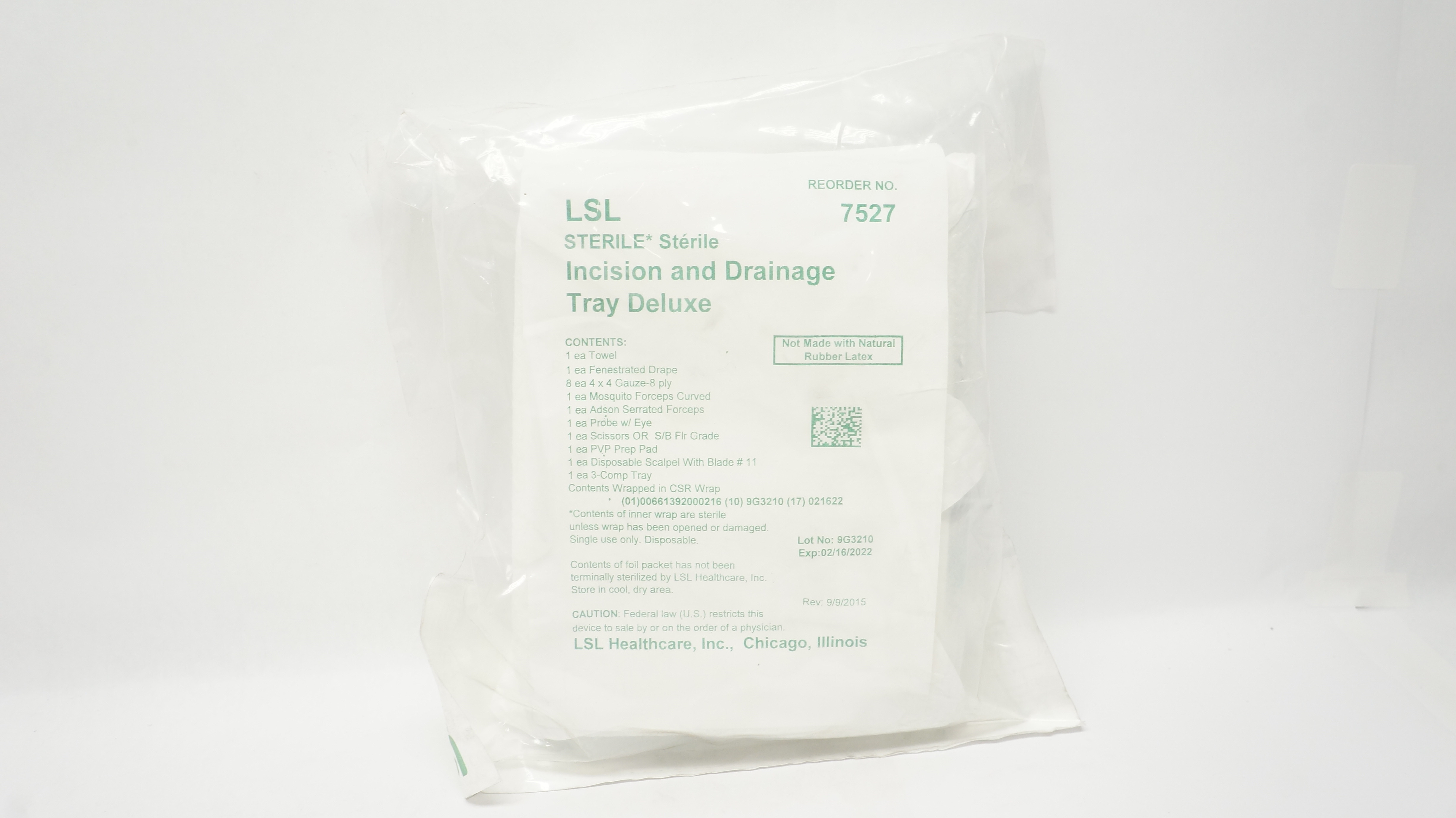 LSL 7527 Incision and Drainage Tray Deluxe (x)