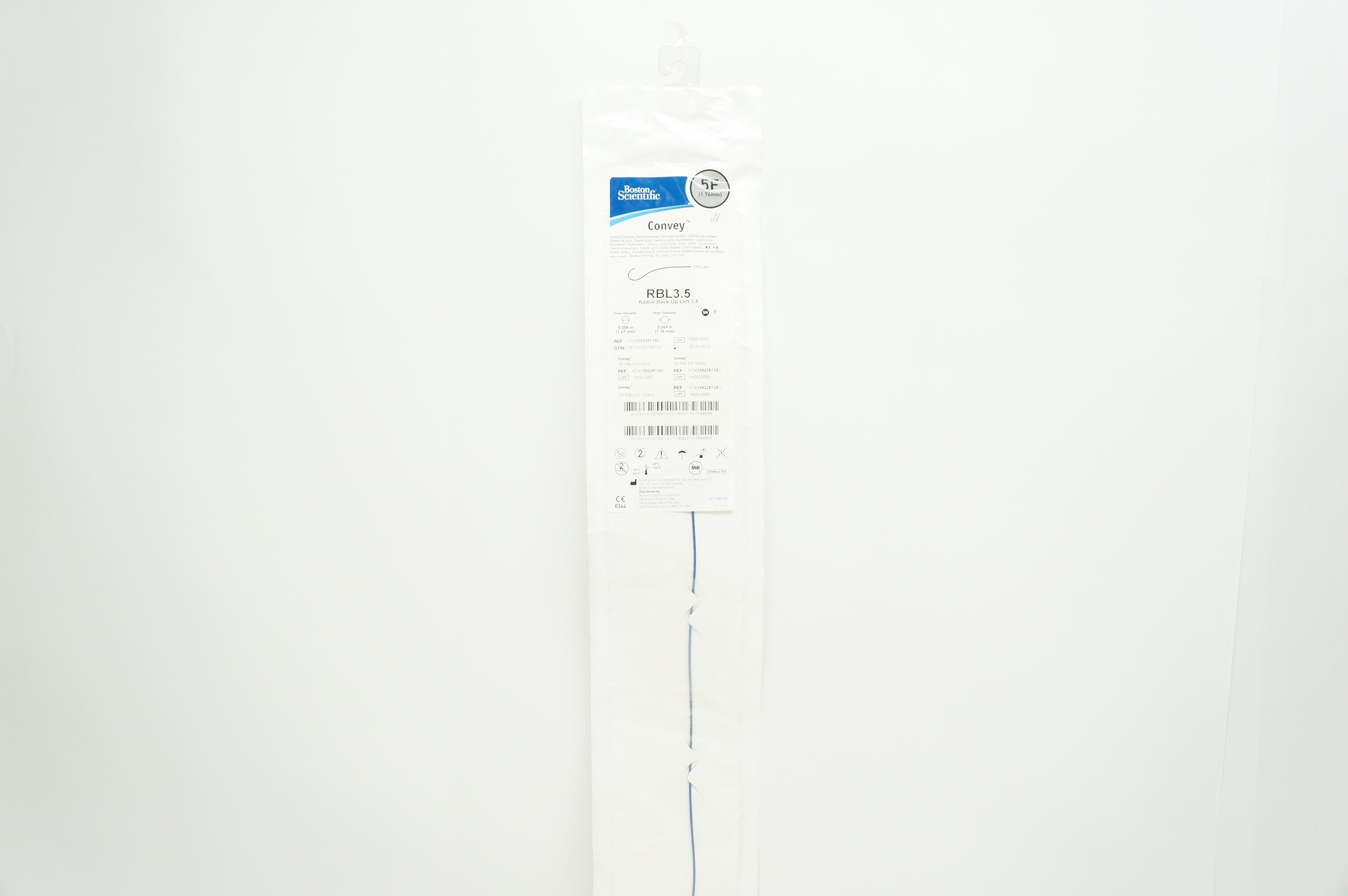 Boston Scientific 39228735 Convey Guiding Cath. 5F x 100cm, RBL3.5 (x)