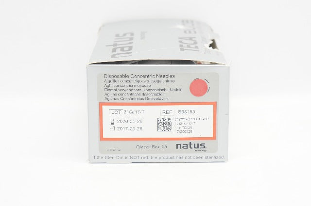 Natus Neurology S53153 Disposable Concentric Ndles 25mm x 0.3mm(x) - Box of 25