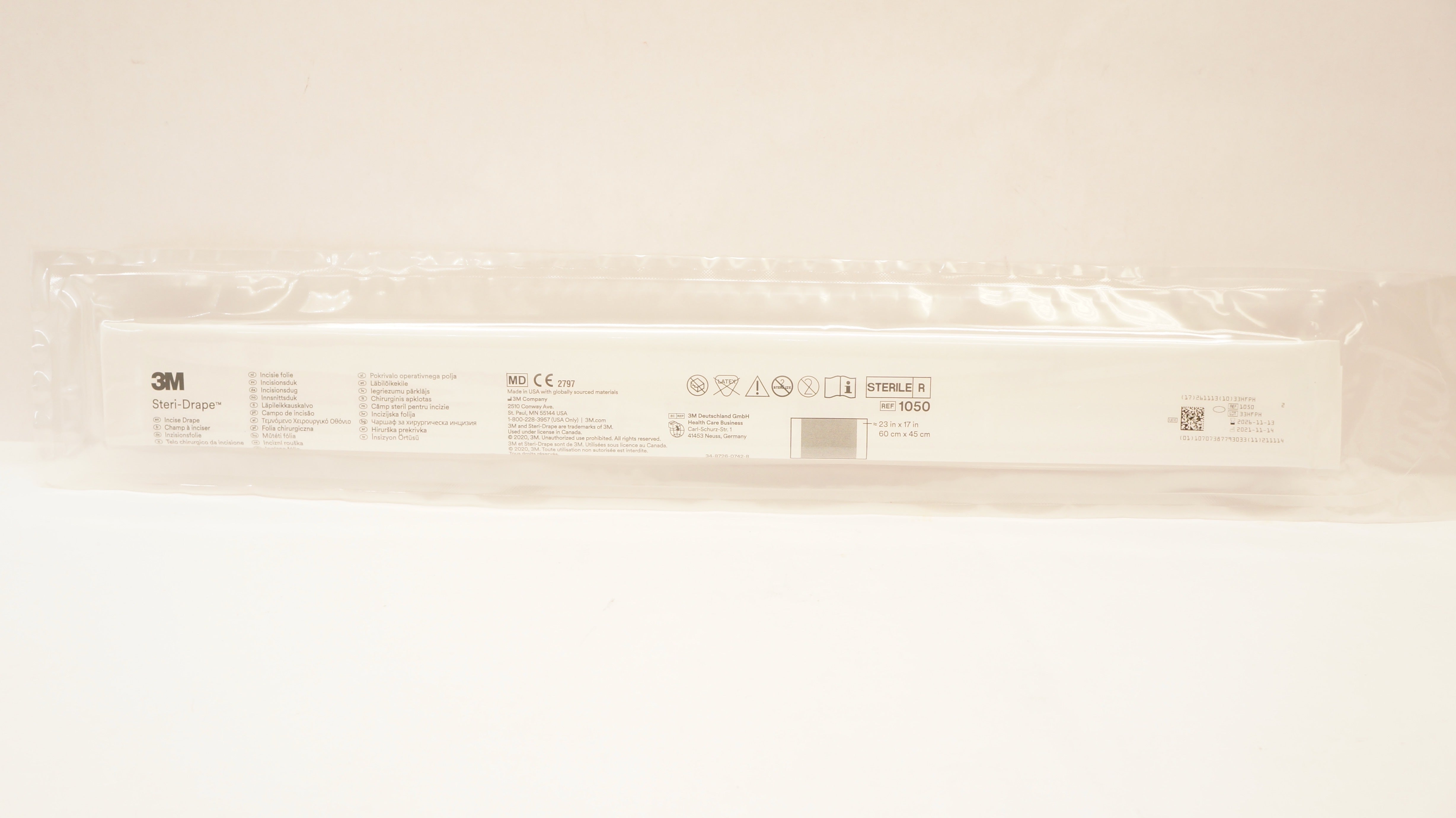 3M 1050 Steri-Drape Incise Drape 23 x 17inch