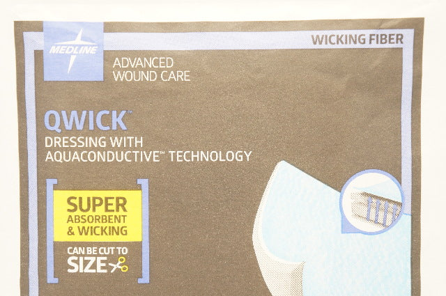 Medline MSC5844 Qwick Dressing with Aquaconductive Technology 4 x 4.25in (x)