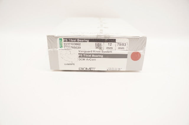 Biomet 183662 Vanguard PS Tibial Bearing 12mm x 79/83mm (x)