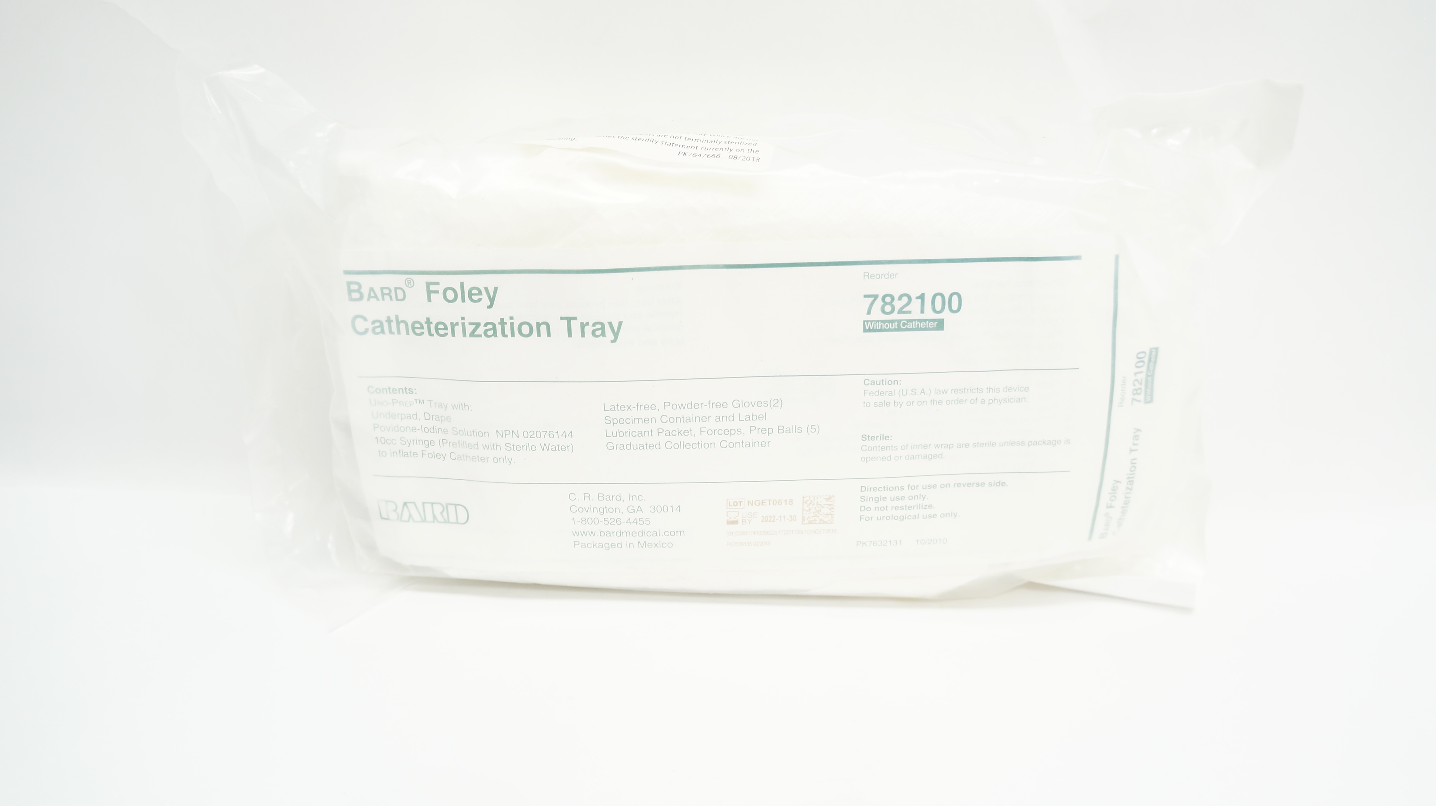 Bard 782100 Foley Catheterization Tray