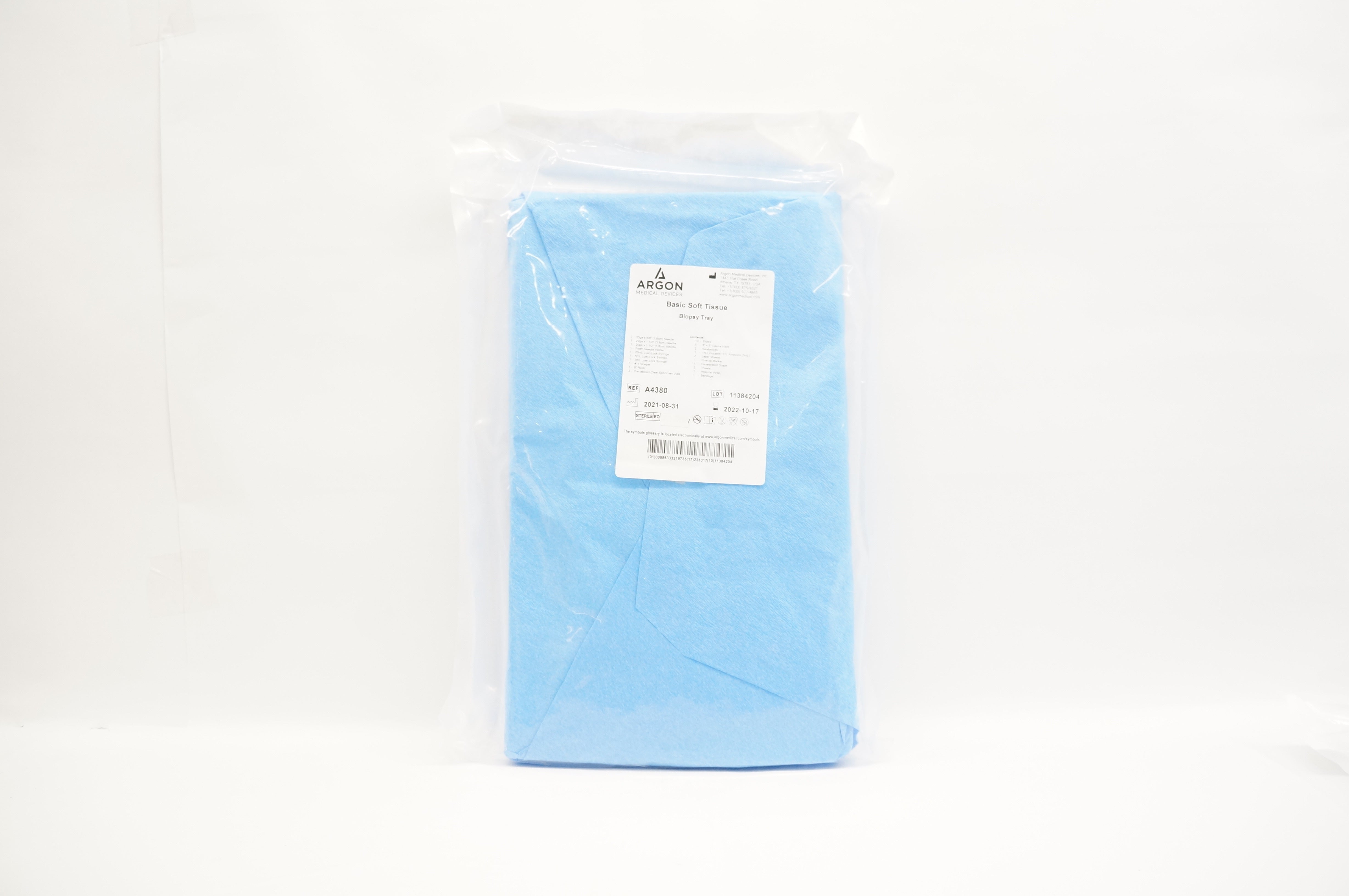 Argon A4380 Basic Soft Tissue Biopsy Tray (x)