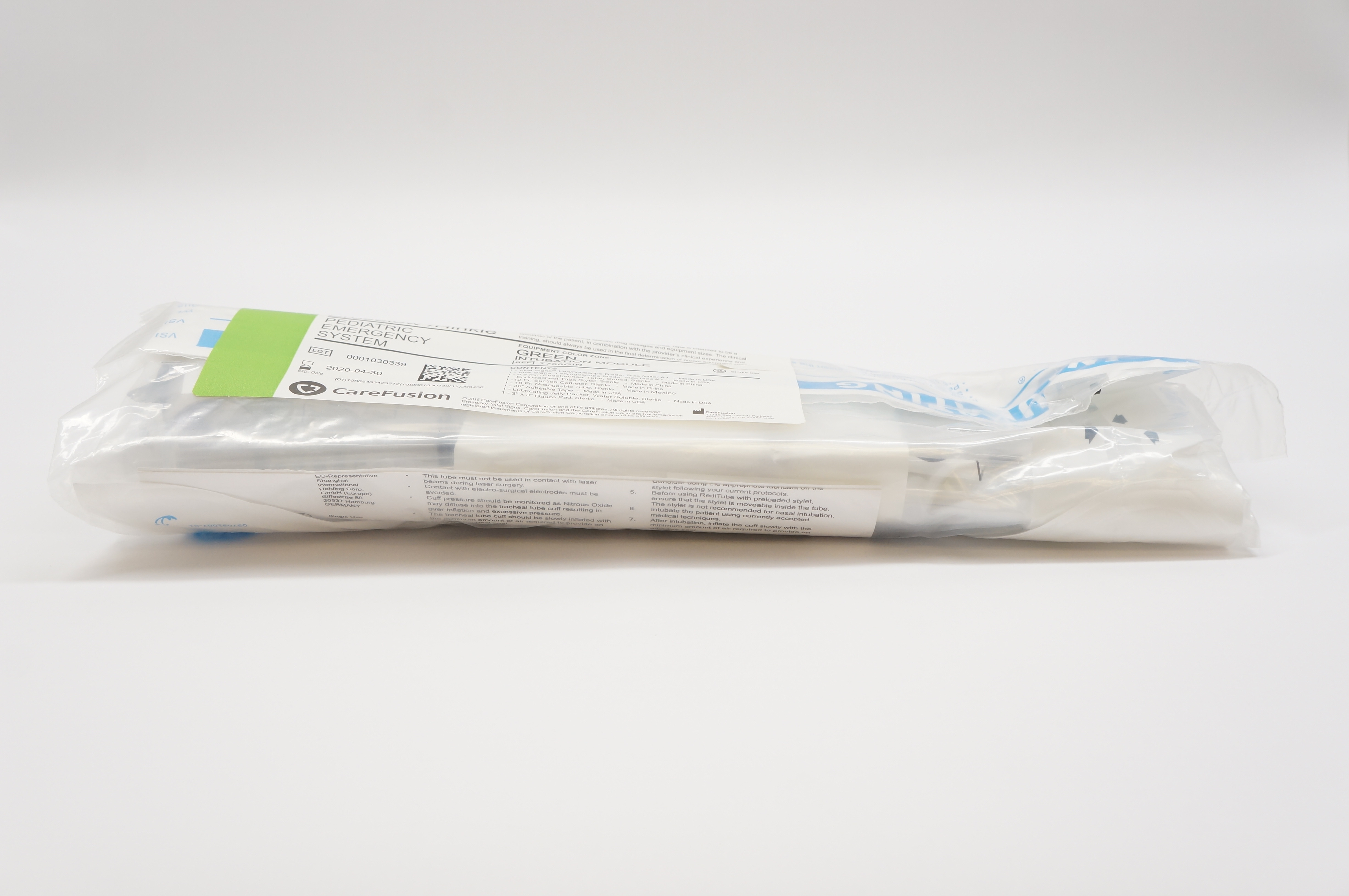 CareFusion 7700GIN Broselow/Hinkle Green Intubation Module (x)