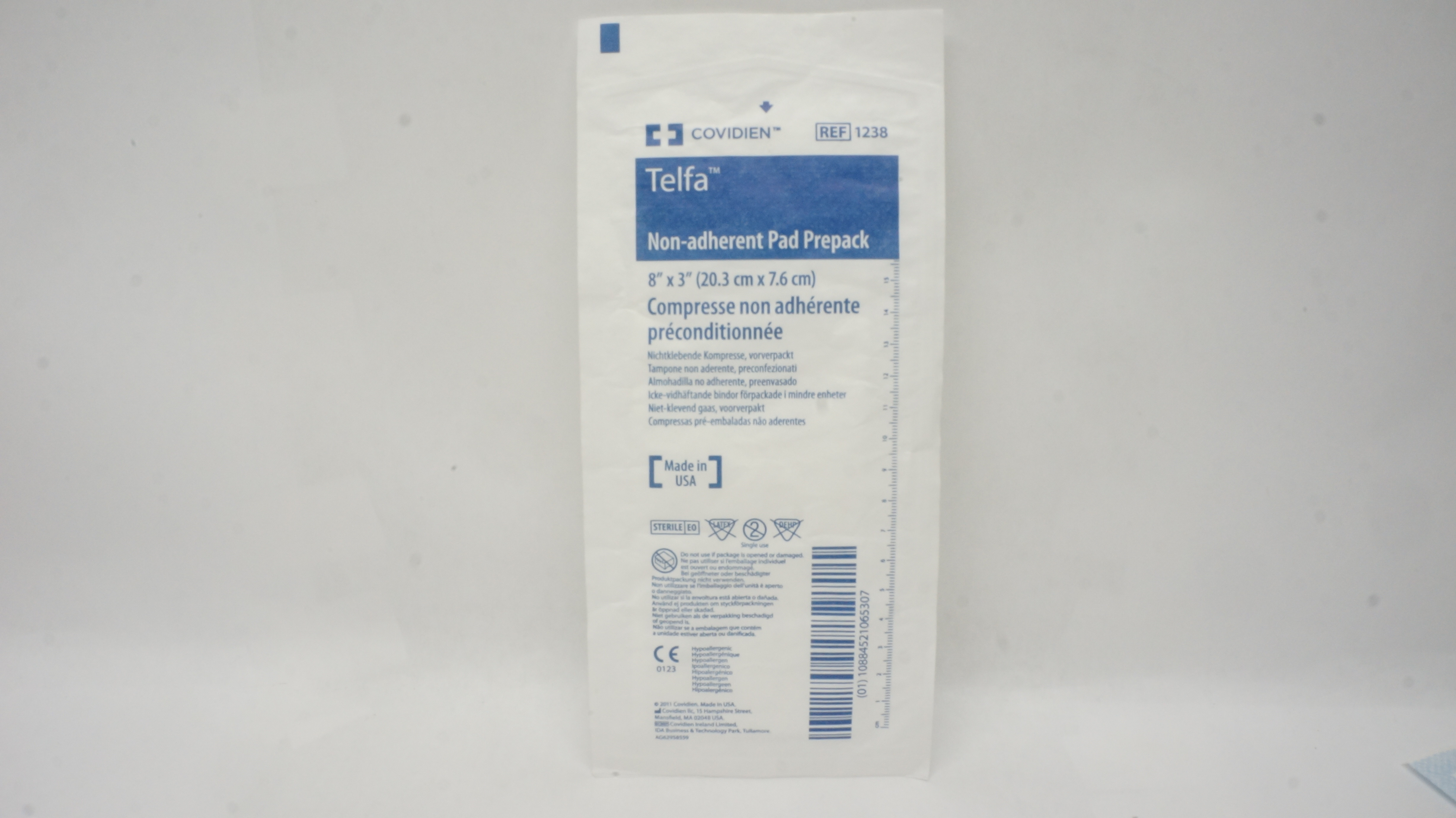 Covidien 1238 Telfa Non-Adherent Pad Prepack 8inch x 3inch