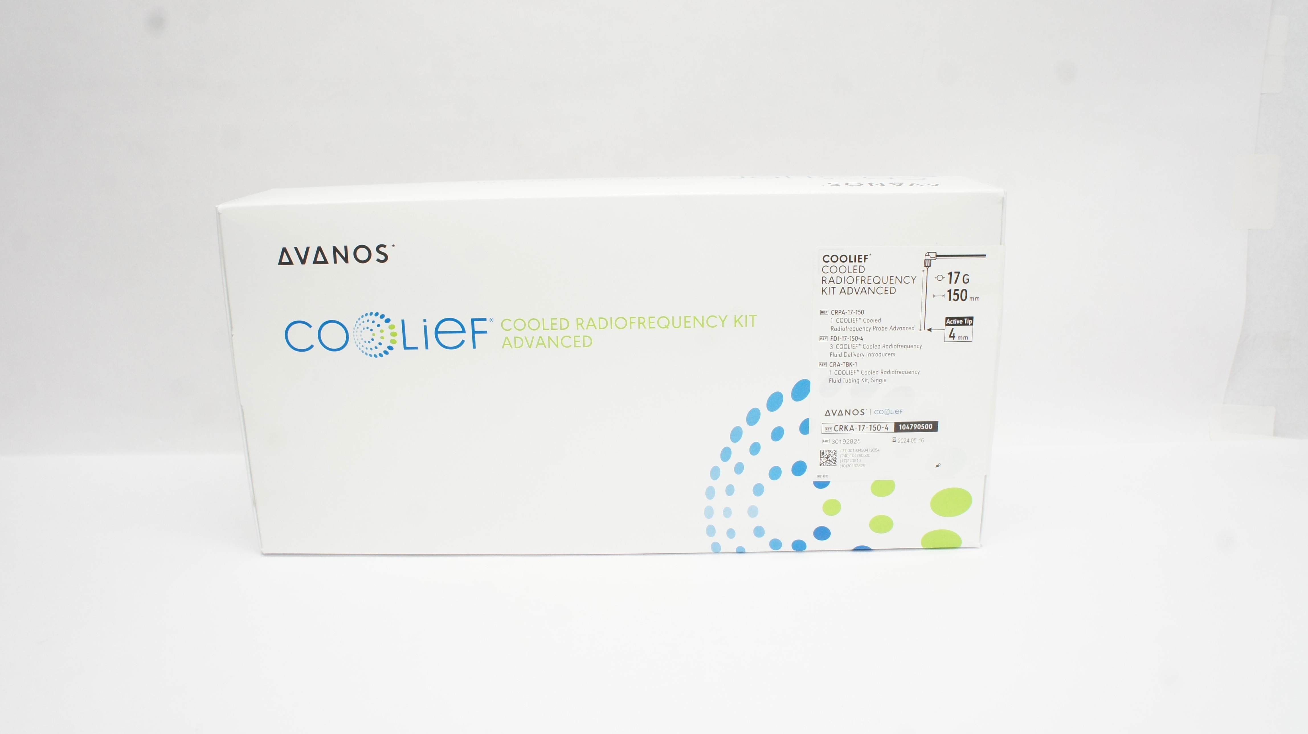 Avanos CRKA-17-150-4 CooLief Radiofrequency Kit 17G x 150 x 4mm - Box of  3