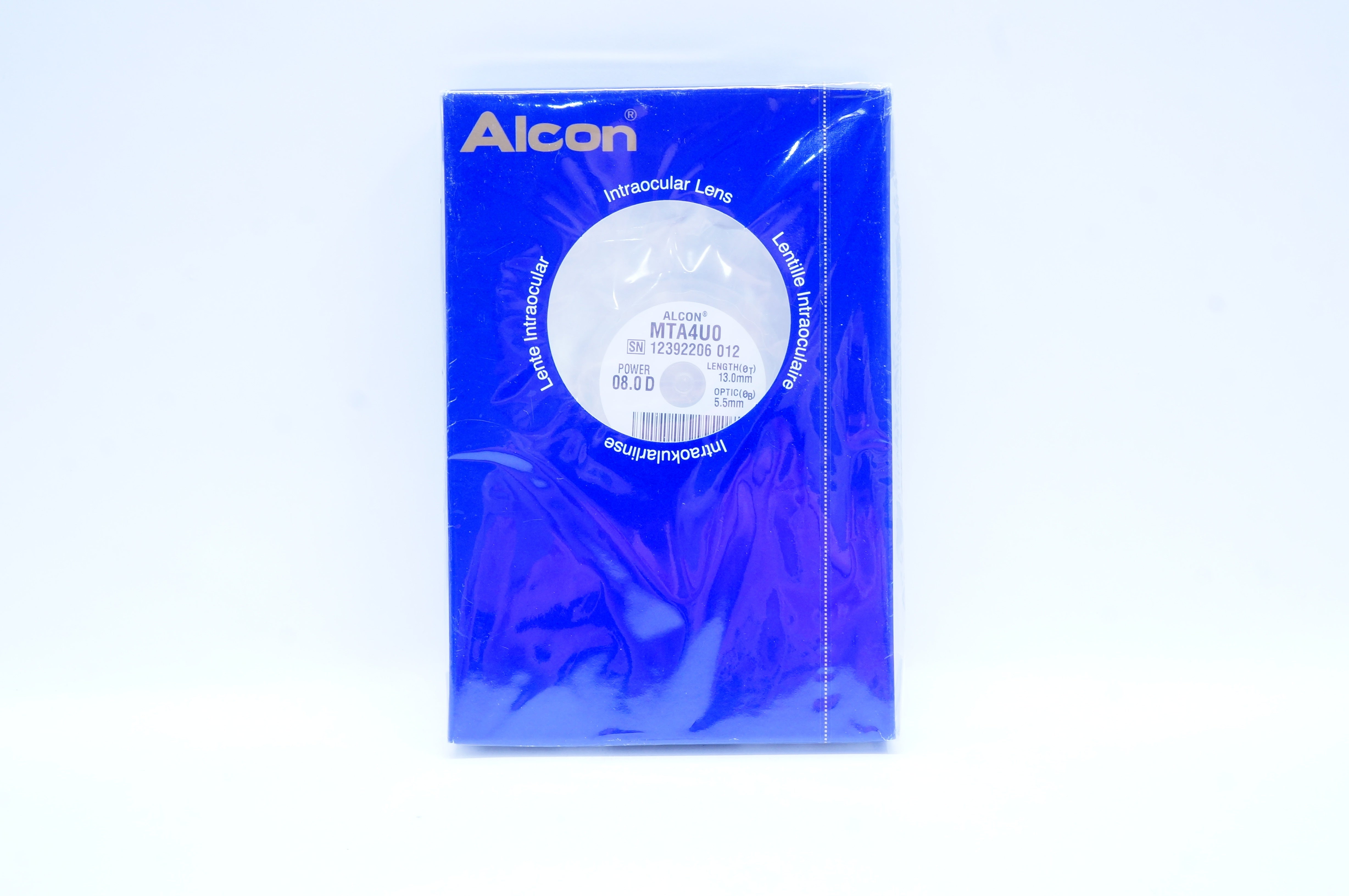 Alcon Laboratories MTA4U0 Intraocular Lens  08.0 D x 5.5mm x 13.0mm (x)