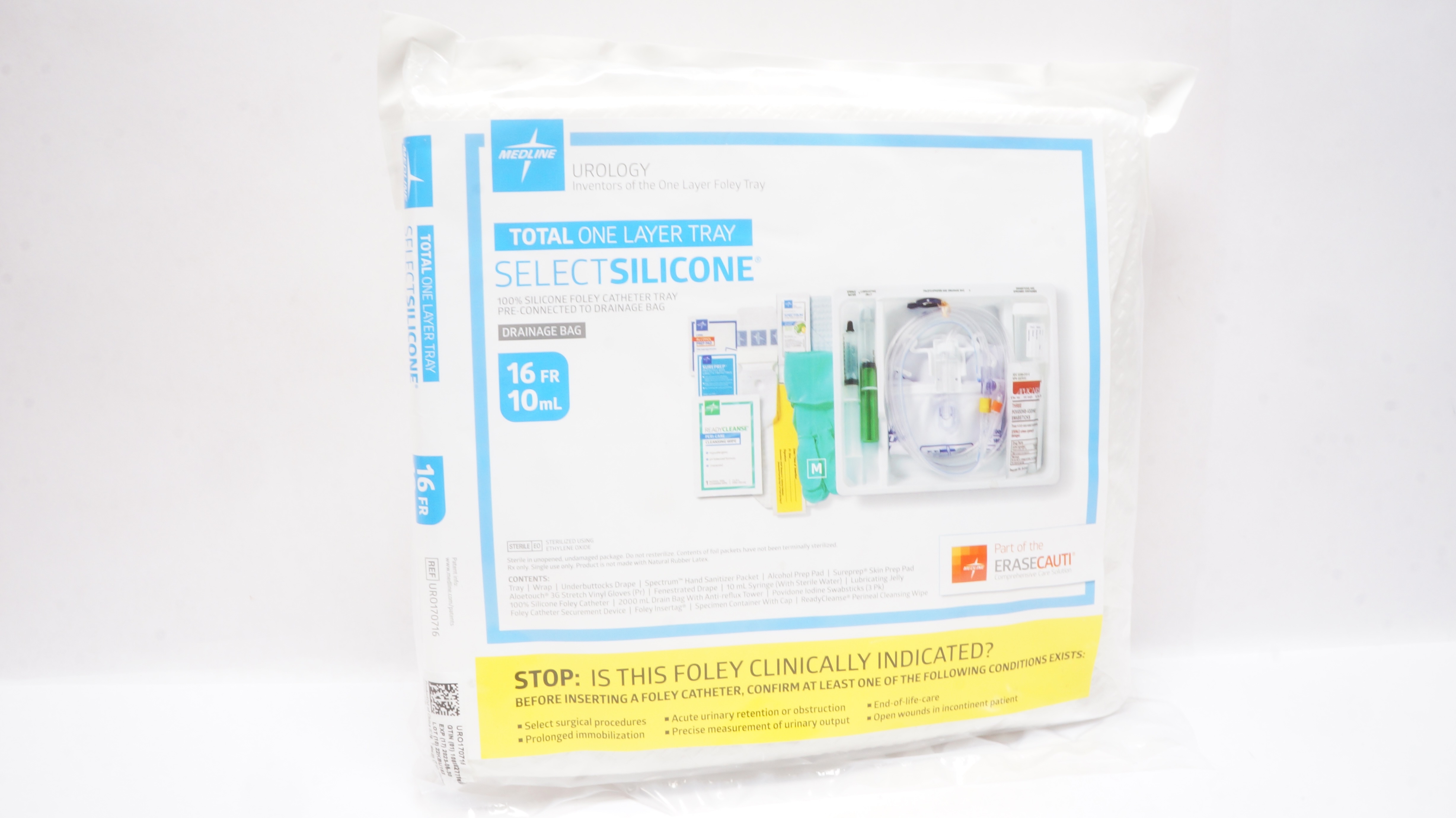 Medline UR0170716 Urology Inventors of The One Layer Foley Tray 16Fr x 10ml (x)