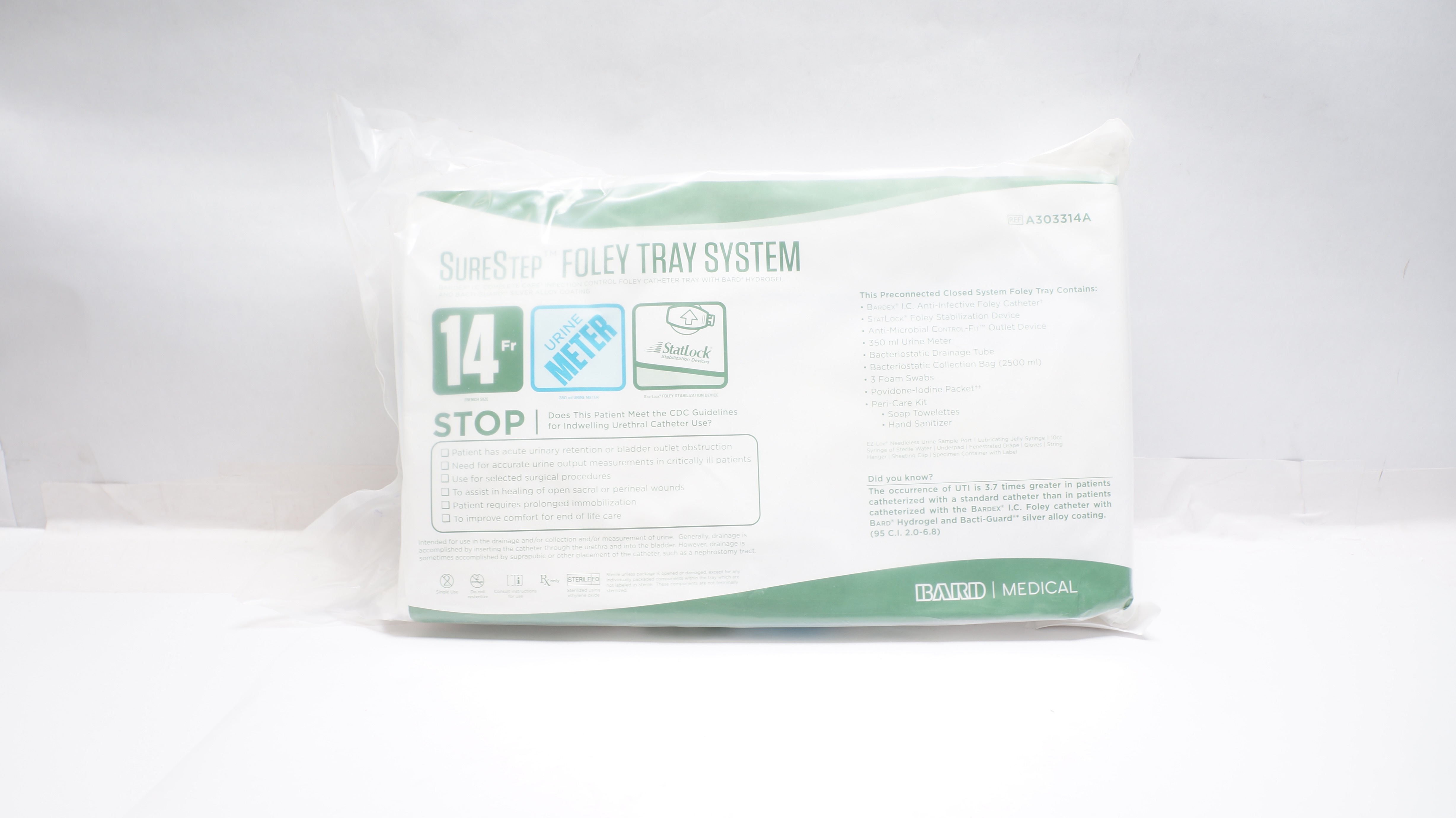 Bard A303314A SureStep Foley Tray System 14Fr (x)