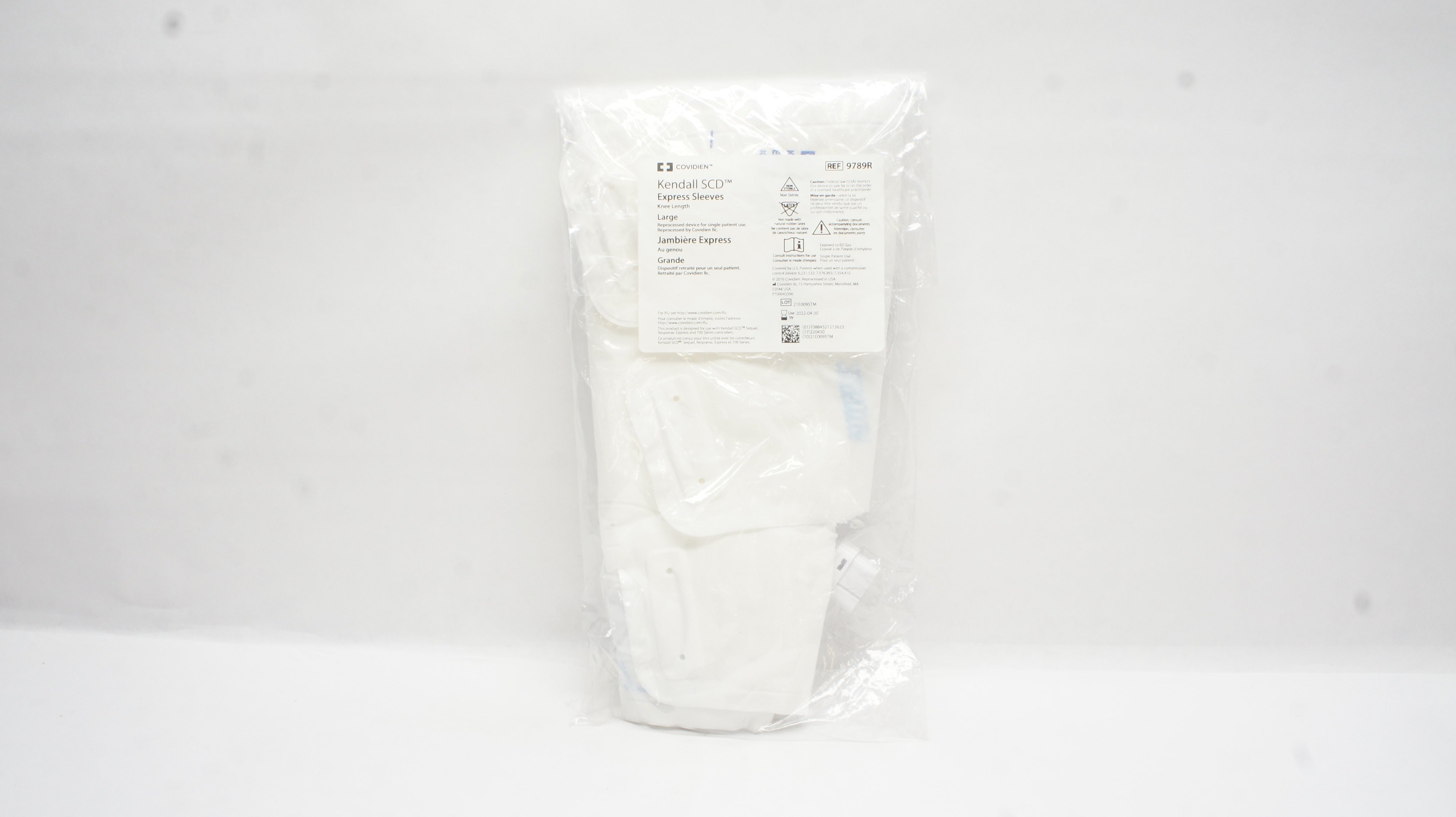 Covidien 9789R Kendall SCD Express Sleeves Knee Length Large (x)