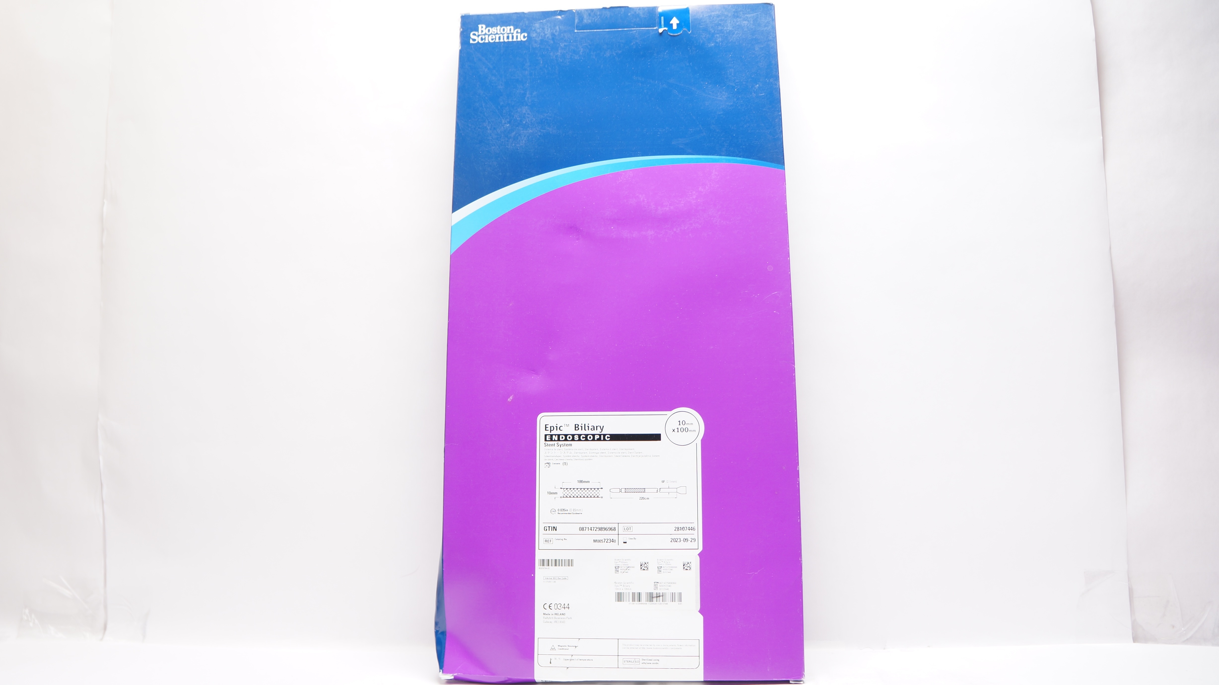 Boston Scientific M00572340 Epic Biliary Endoscopic Stent System 10mm x 100 (x)