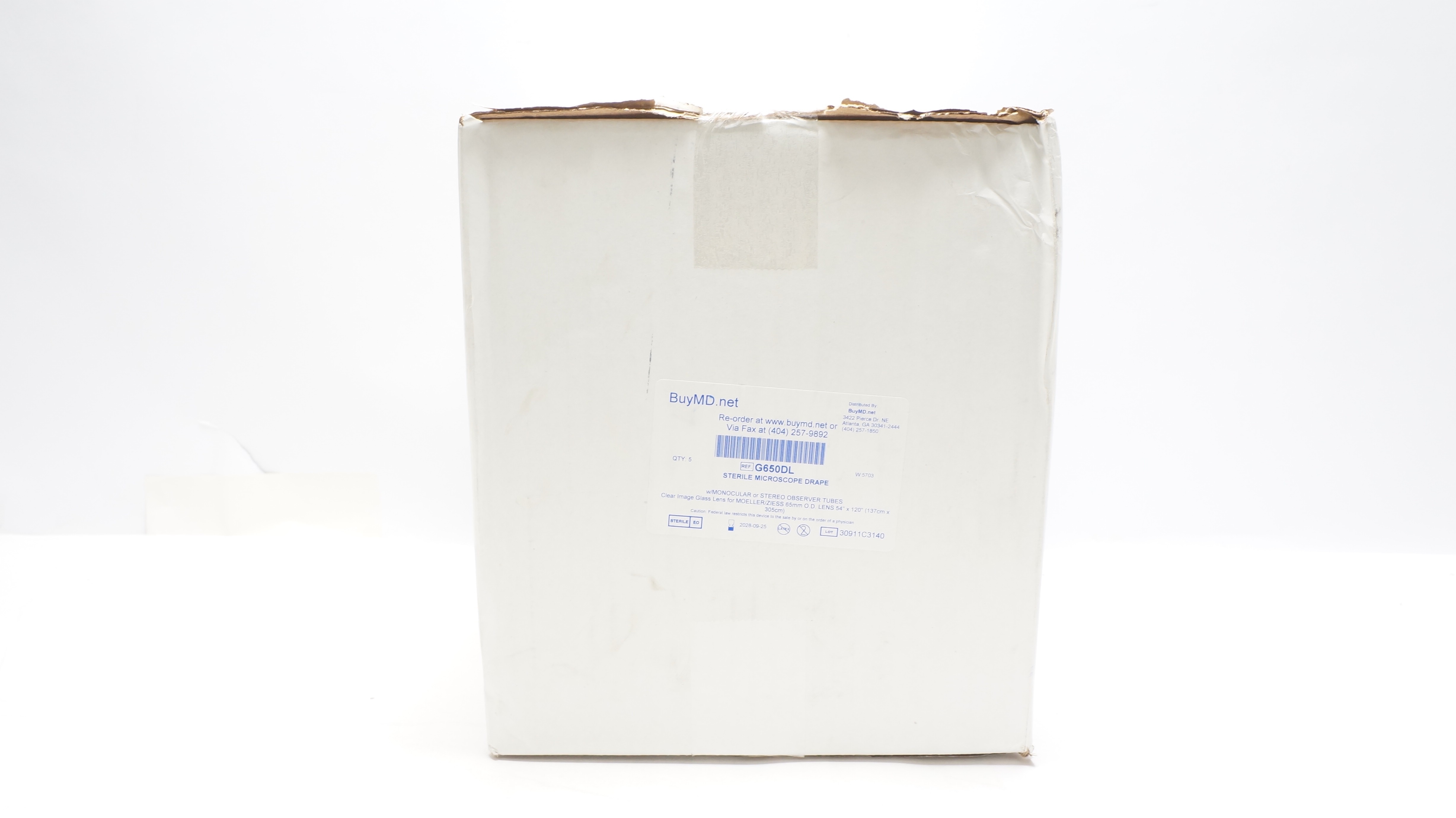 BuyMd G650DL Glass Lens Sterile Microscope Drape 54In W. x 120In L- Box of 5