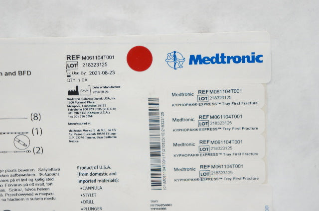 Medtronic M061104T001 Kyphopak Express Tray First Fracture, Size 10/2 (x)