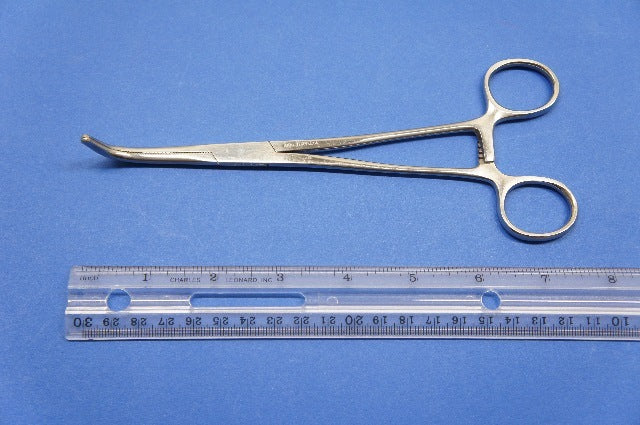 Curved Hemostat Forceps Locking Clamps 7.5