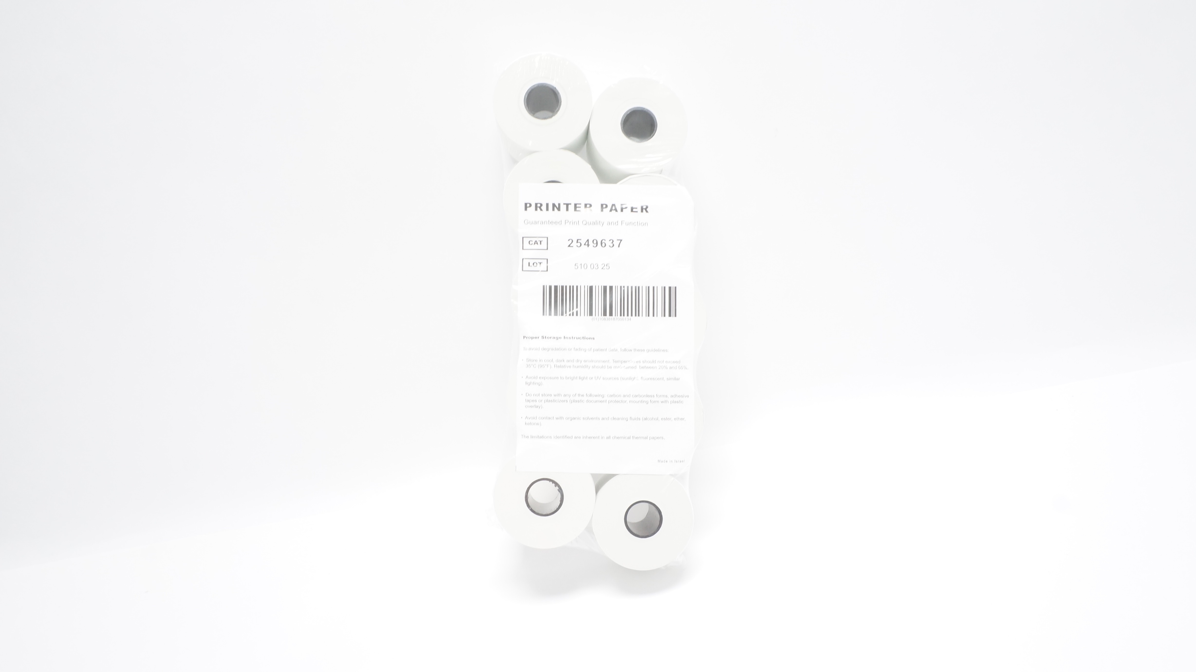 2549637 Printer Paper, Rolls  - Pack of 10