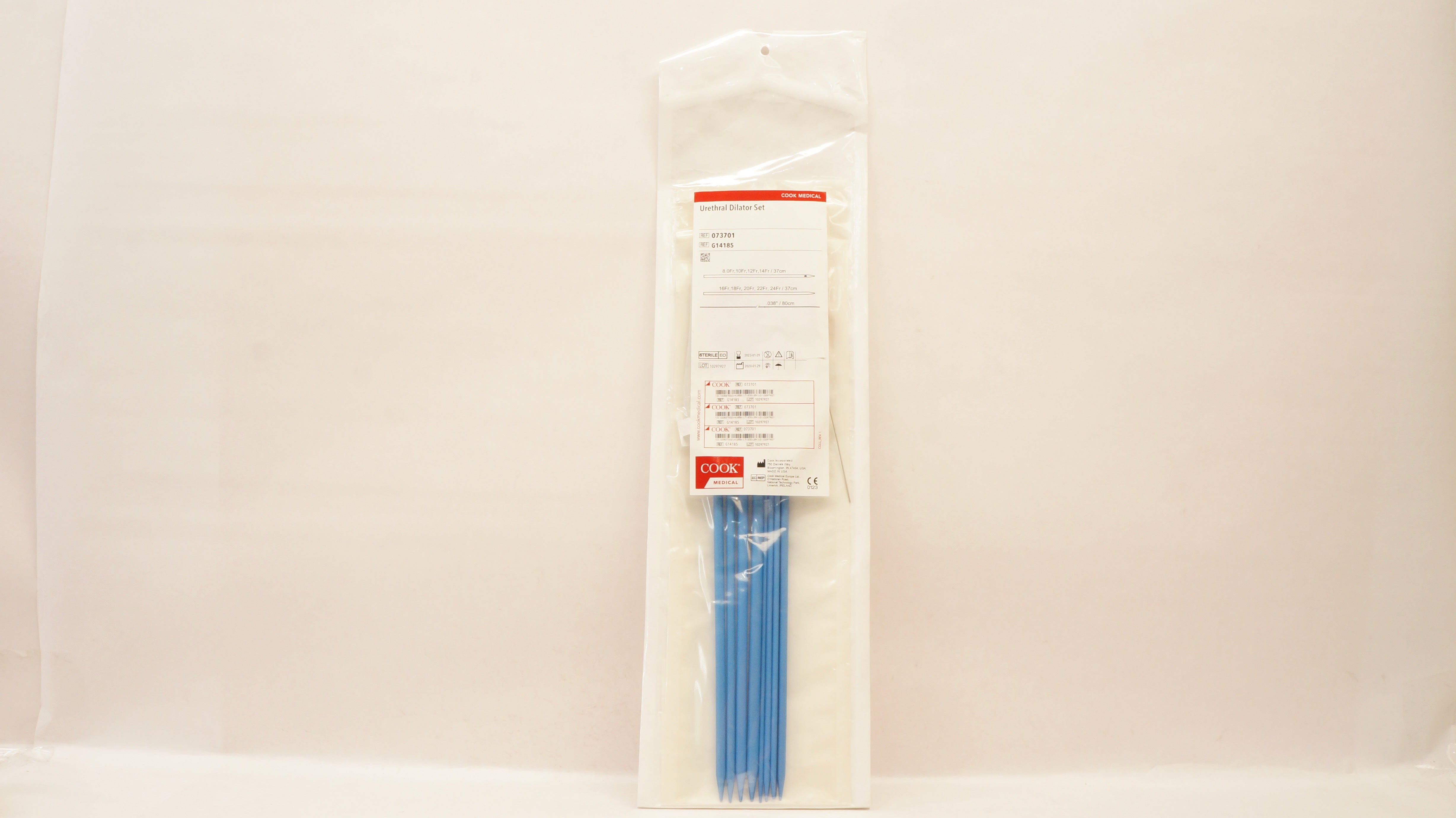 Cook Medical G14185 Urethral Dilator Set 37cm x 37cm x .038inch x 80cm (x)