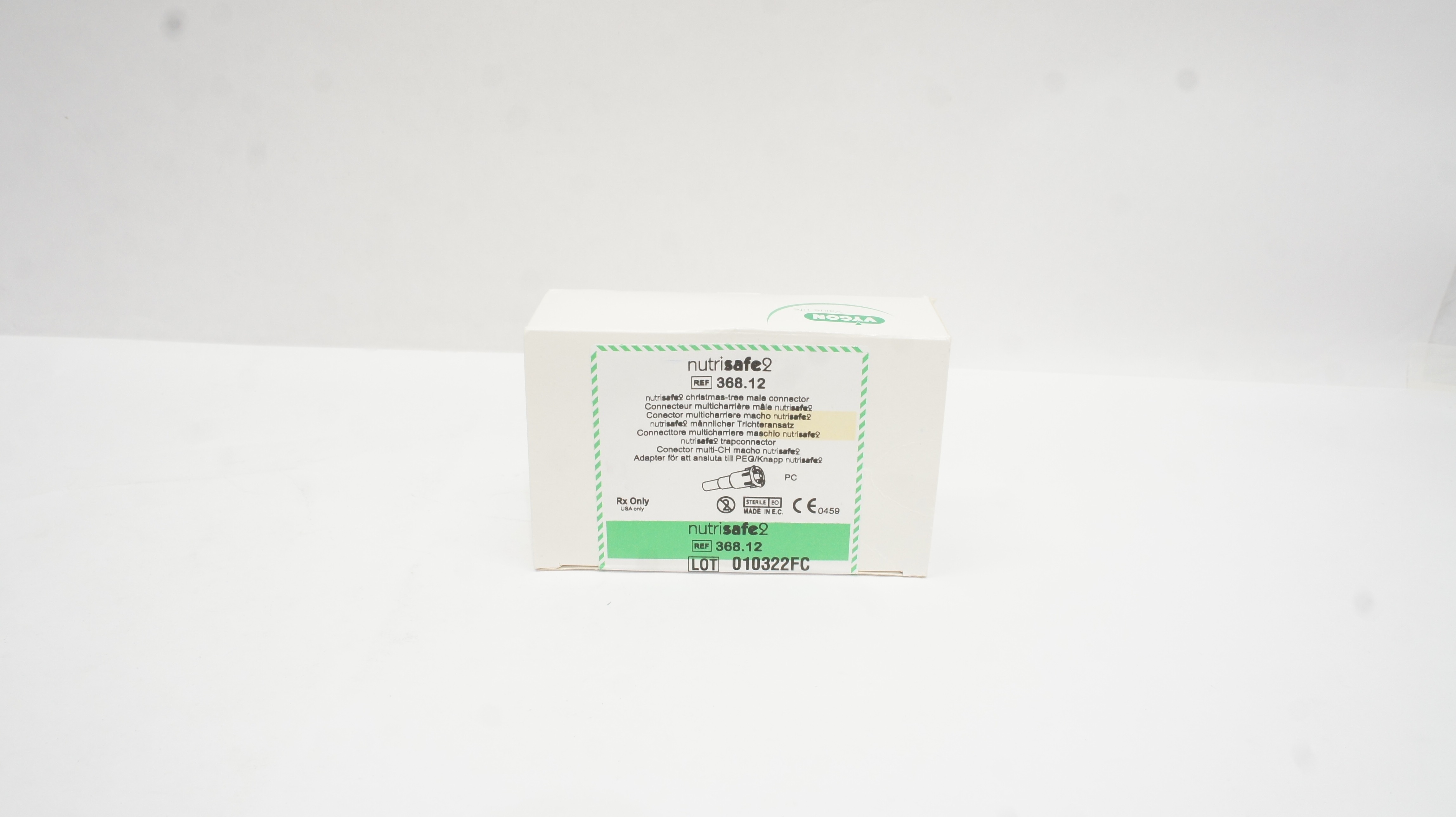 Vygon 368.12 Value Life Nurisafe 2 Christmas-Tree Male Connector - Box of 30