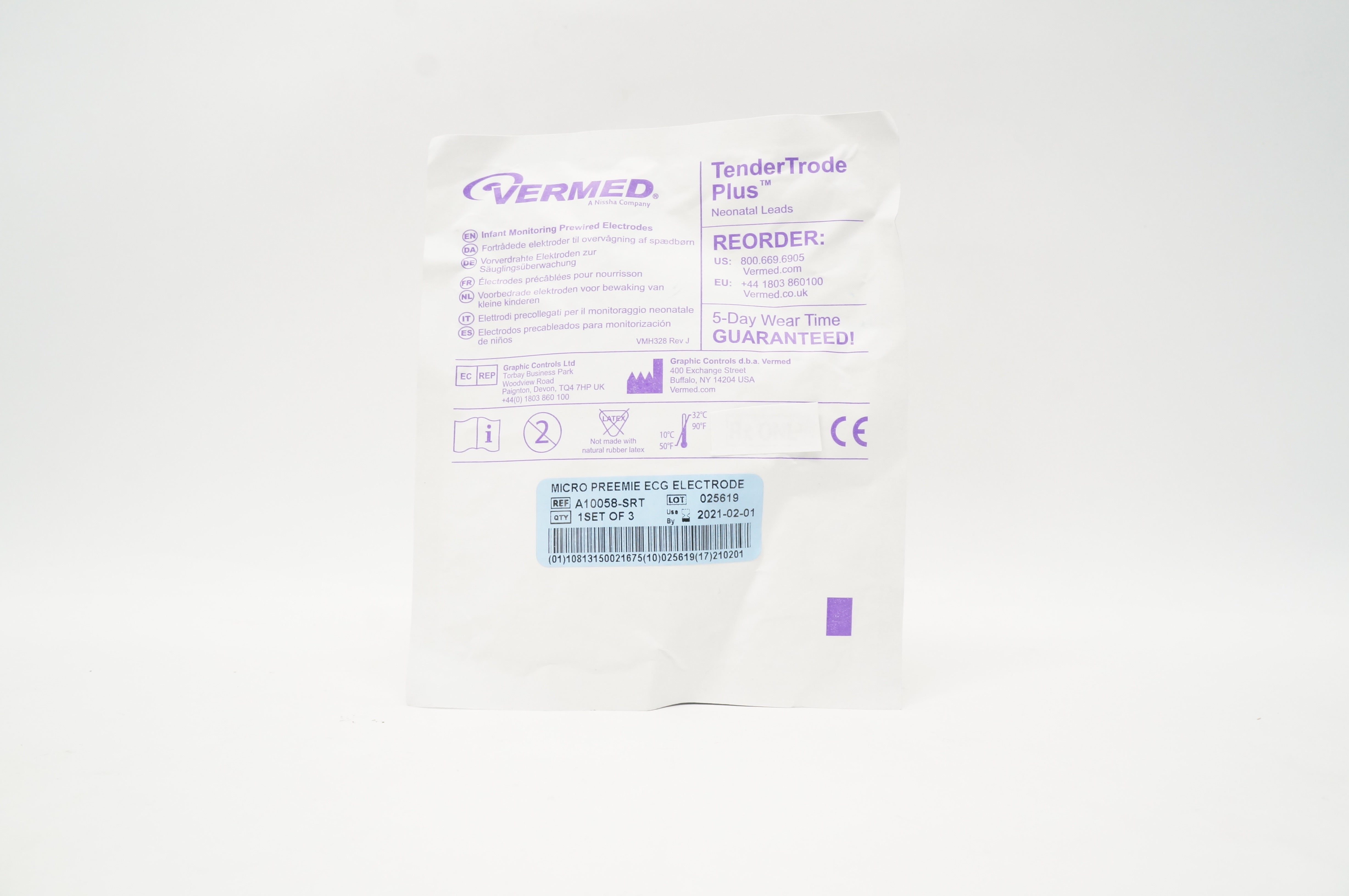 Vermed A10058-SRT Micro Preemie ECG Electrode (x)