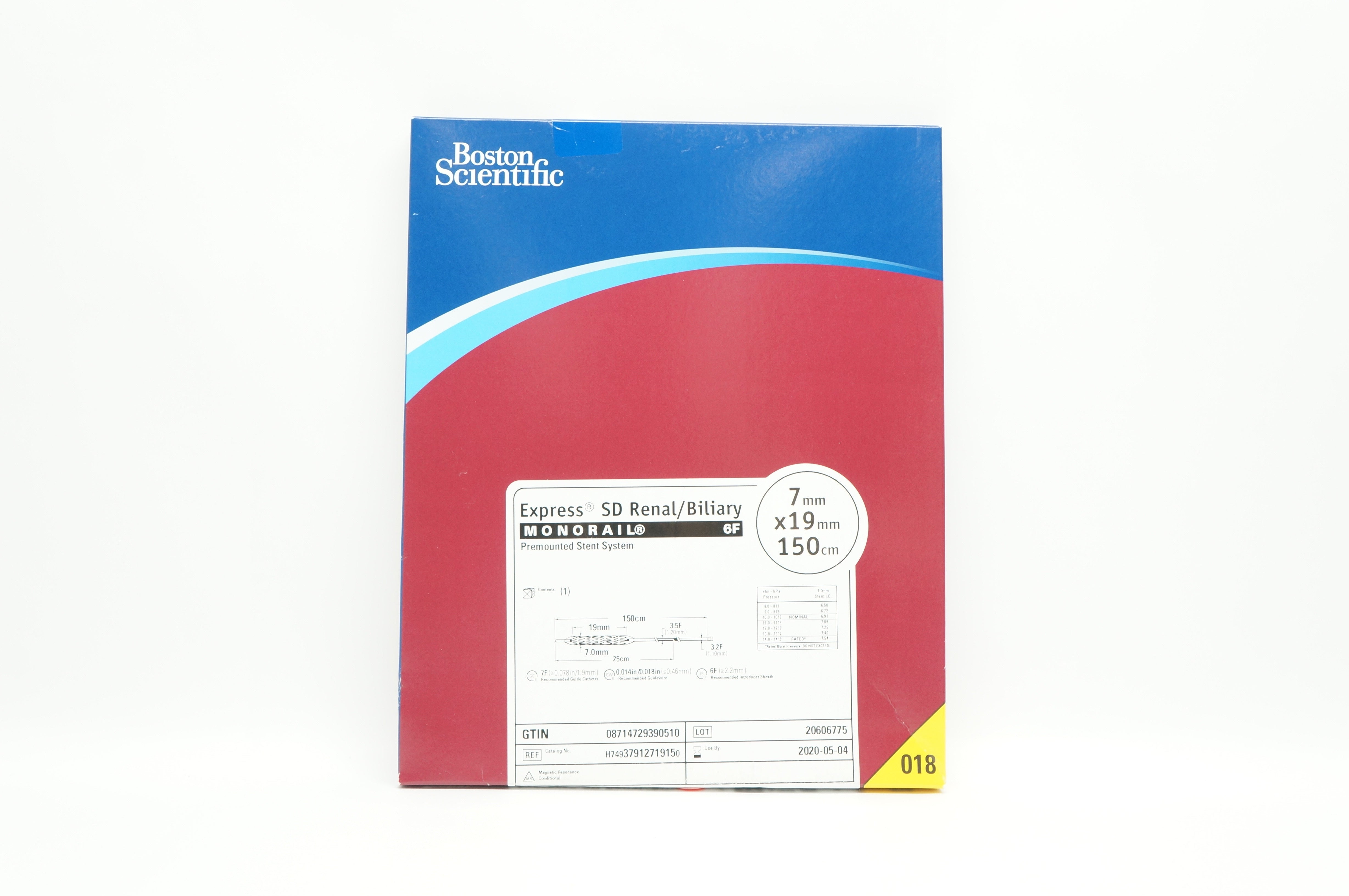 Boston Scientific 3791271915 Express SD Renal/Biliary Monorail 6F, 7mm x 19mm (x)