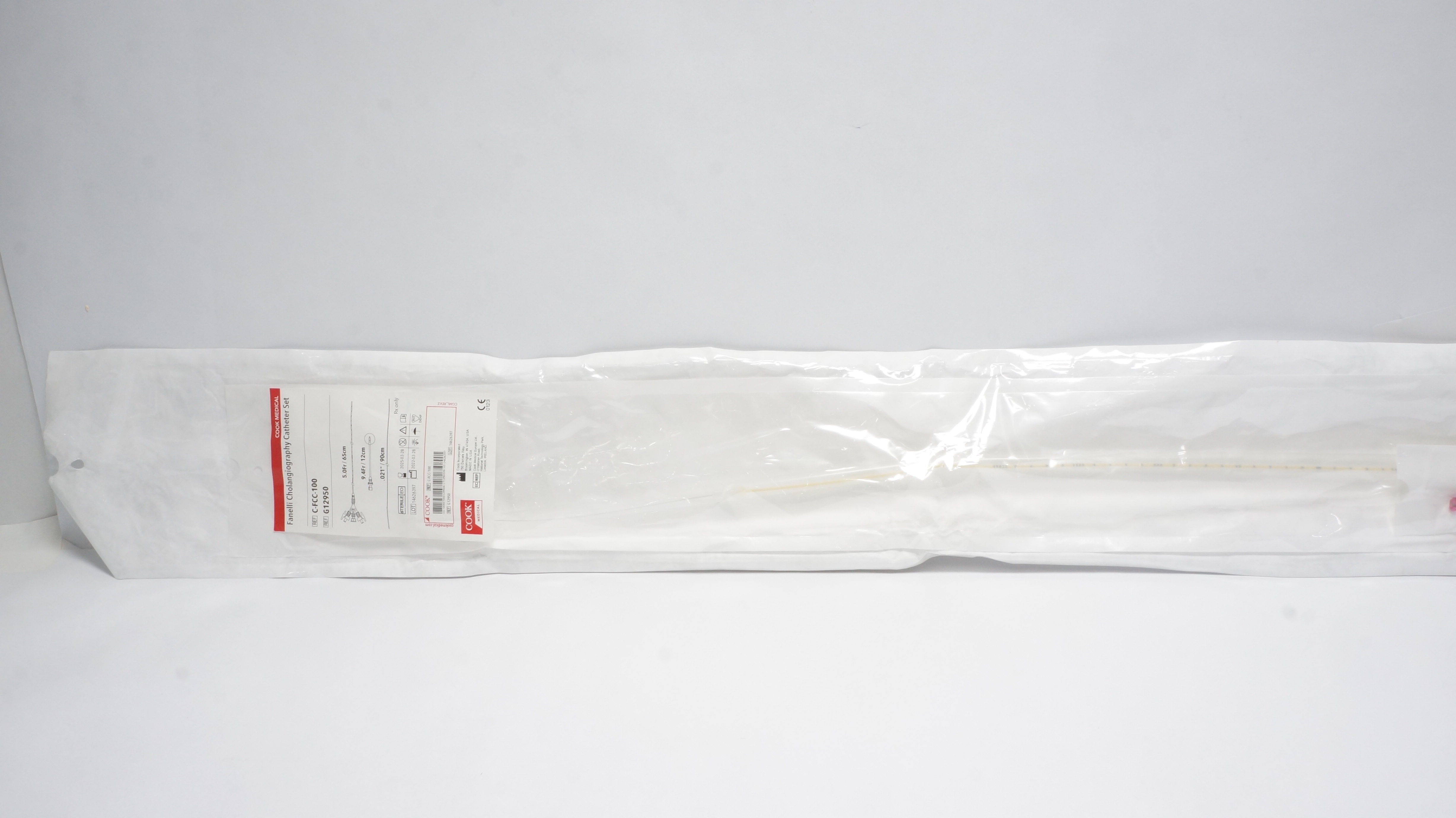 Cook Medical G12950 Faneli Cholangiography Cath. Set 5.0Fr x 9.4Fr x .021inch(x)