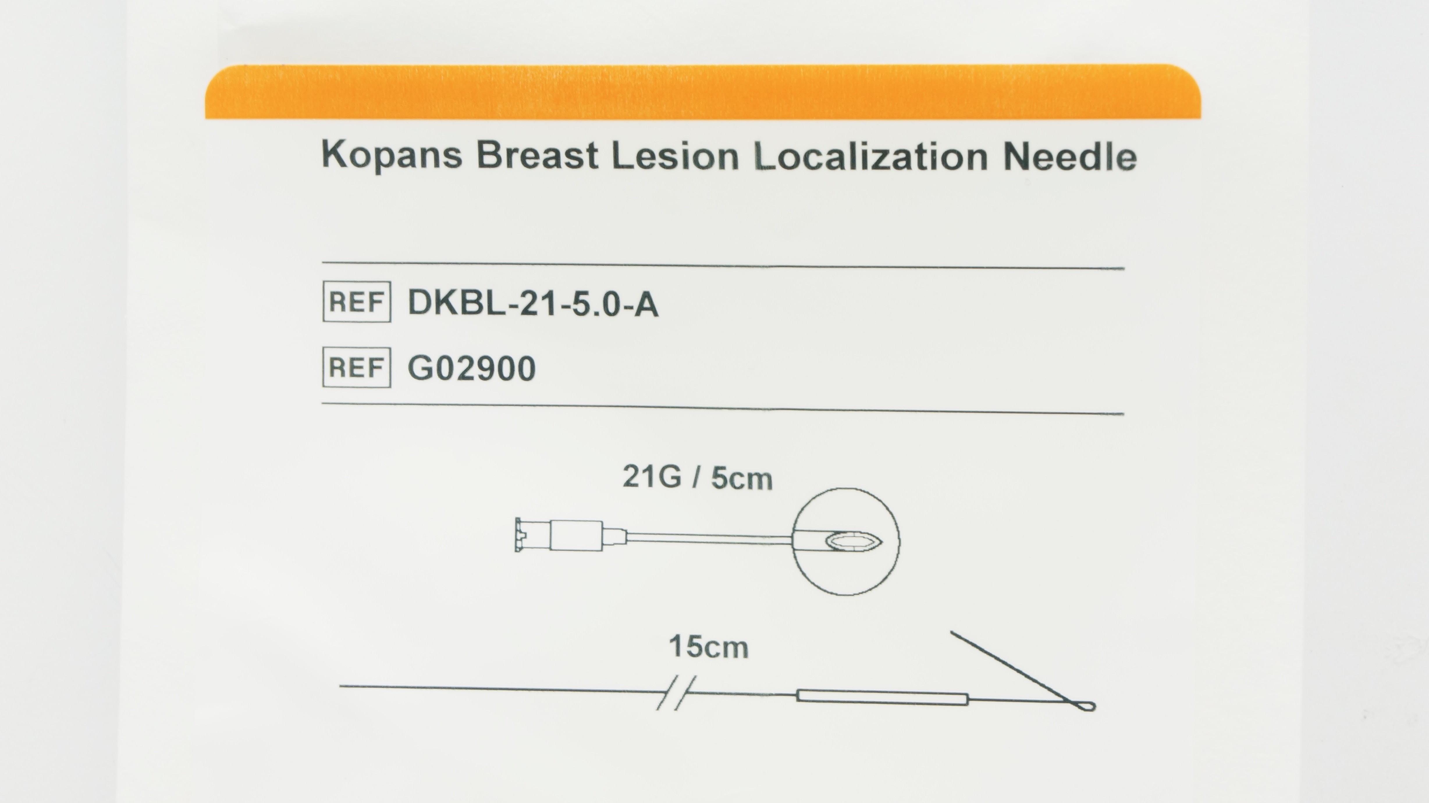 IZI Medical G02900 Kopans Breast Lesion Localization Ndle 21G/5cm 15cm (x)