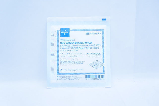 Medline NON256000 Non-Woven Drain Sponges 4 x 4inch, 6-ply