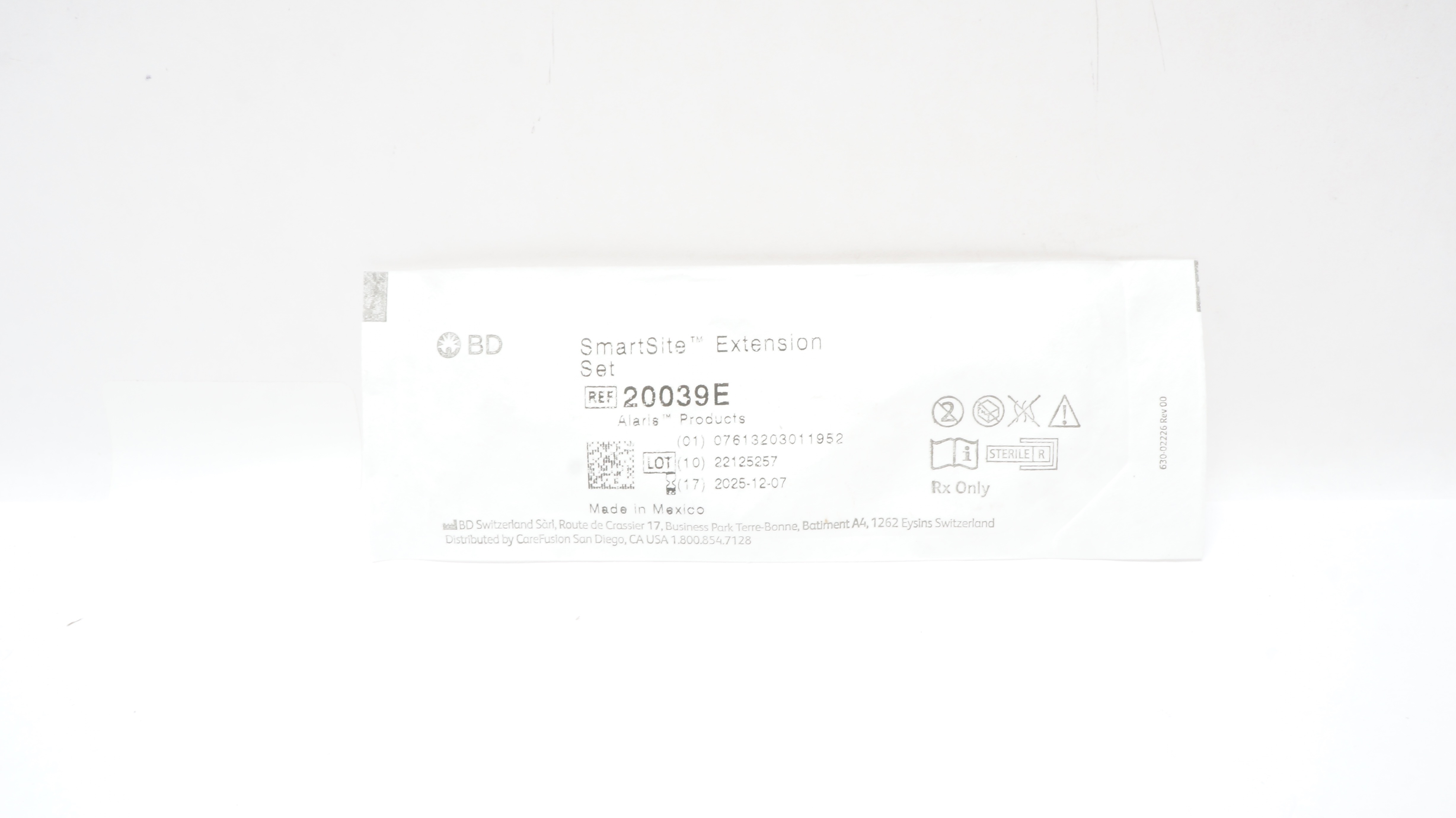 BD 20039E Alaris SmartSite Extension Set