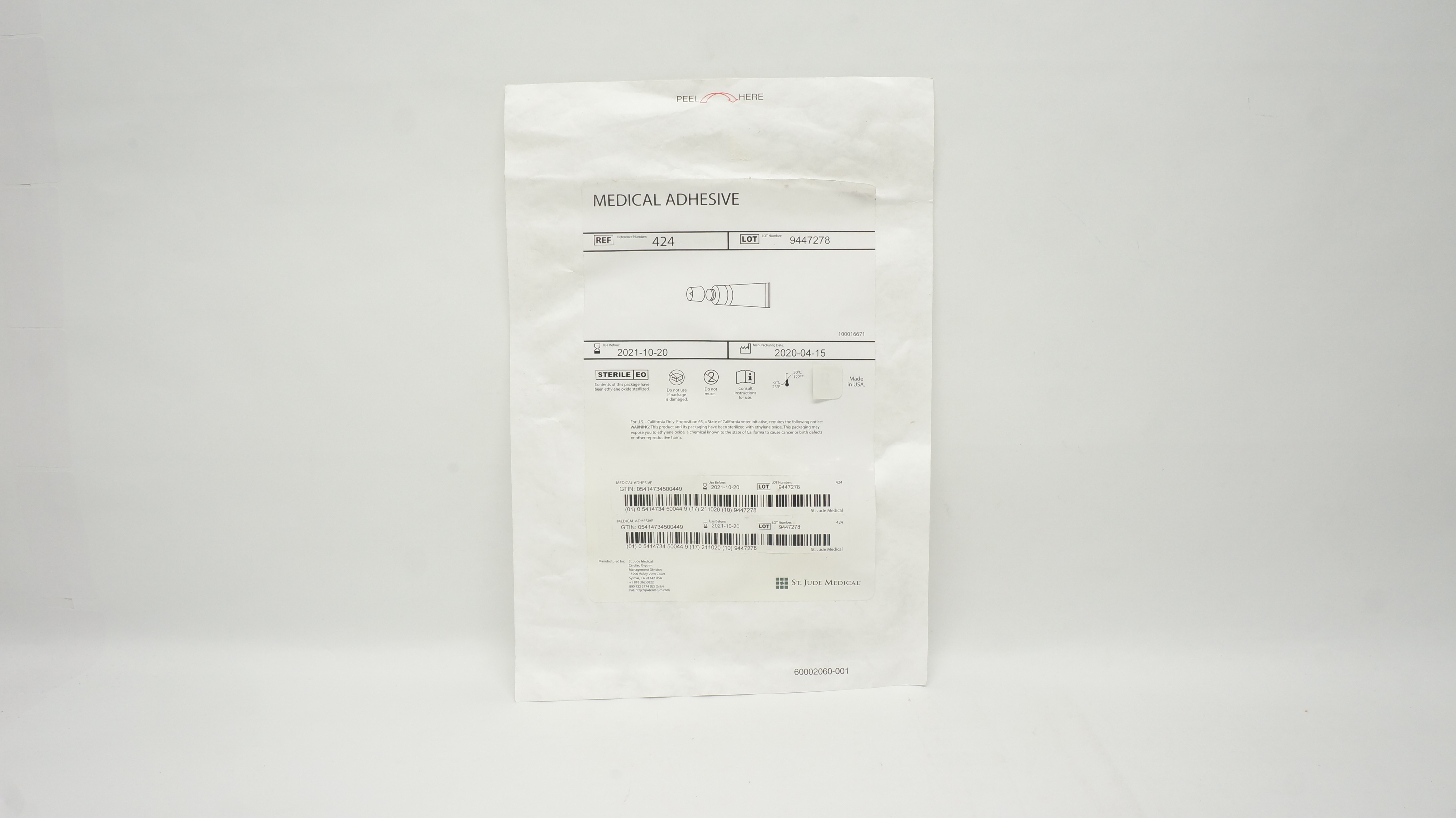 St. Jude Medical 401773 PACEL Bipolar Pacing Cath. 5F x 110cm (x)