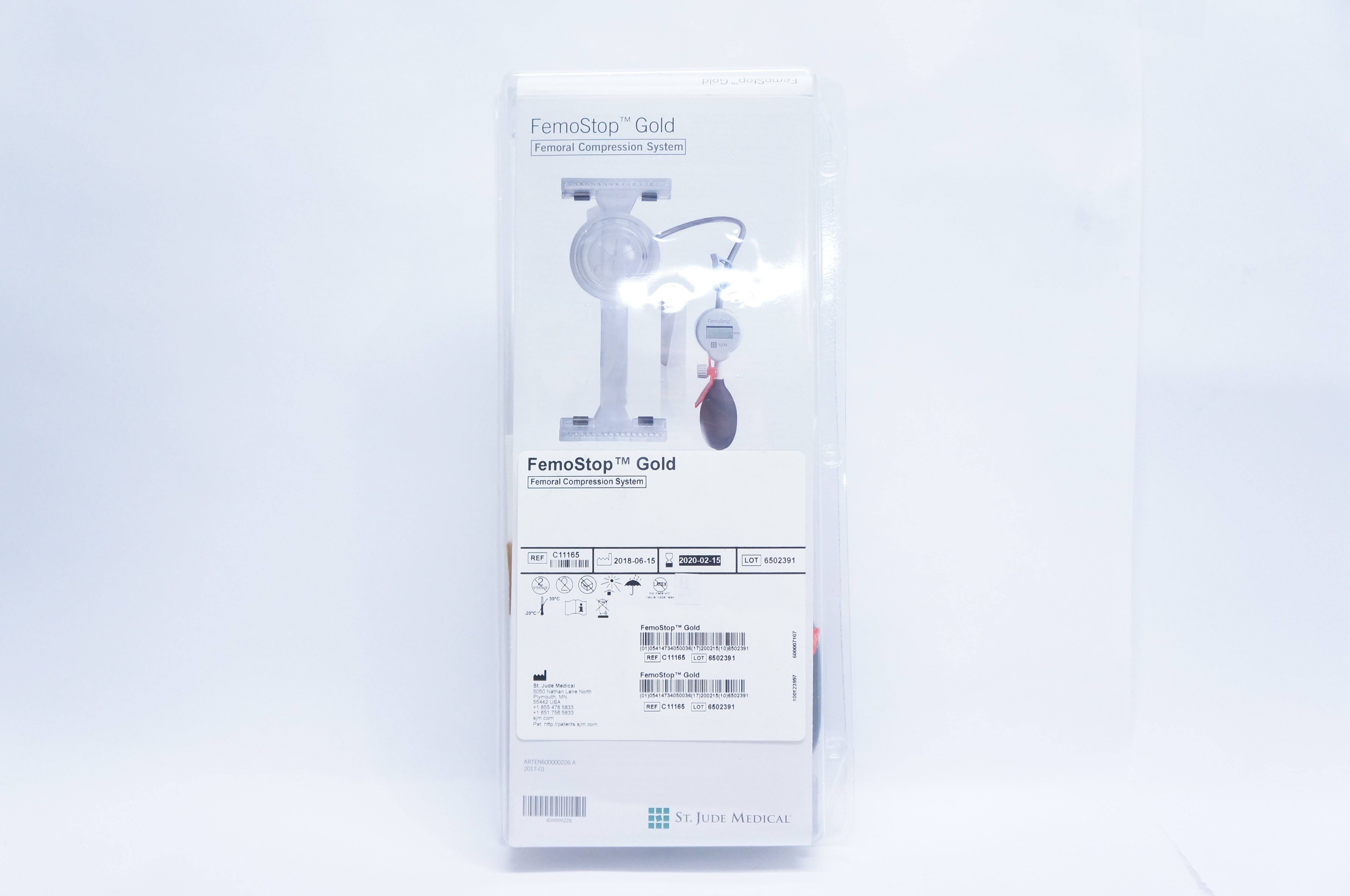 ST Jude C11165 Femo Stop gold Femoral Compression System  (x)