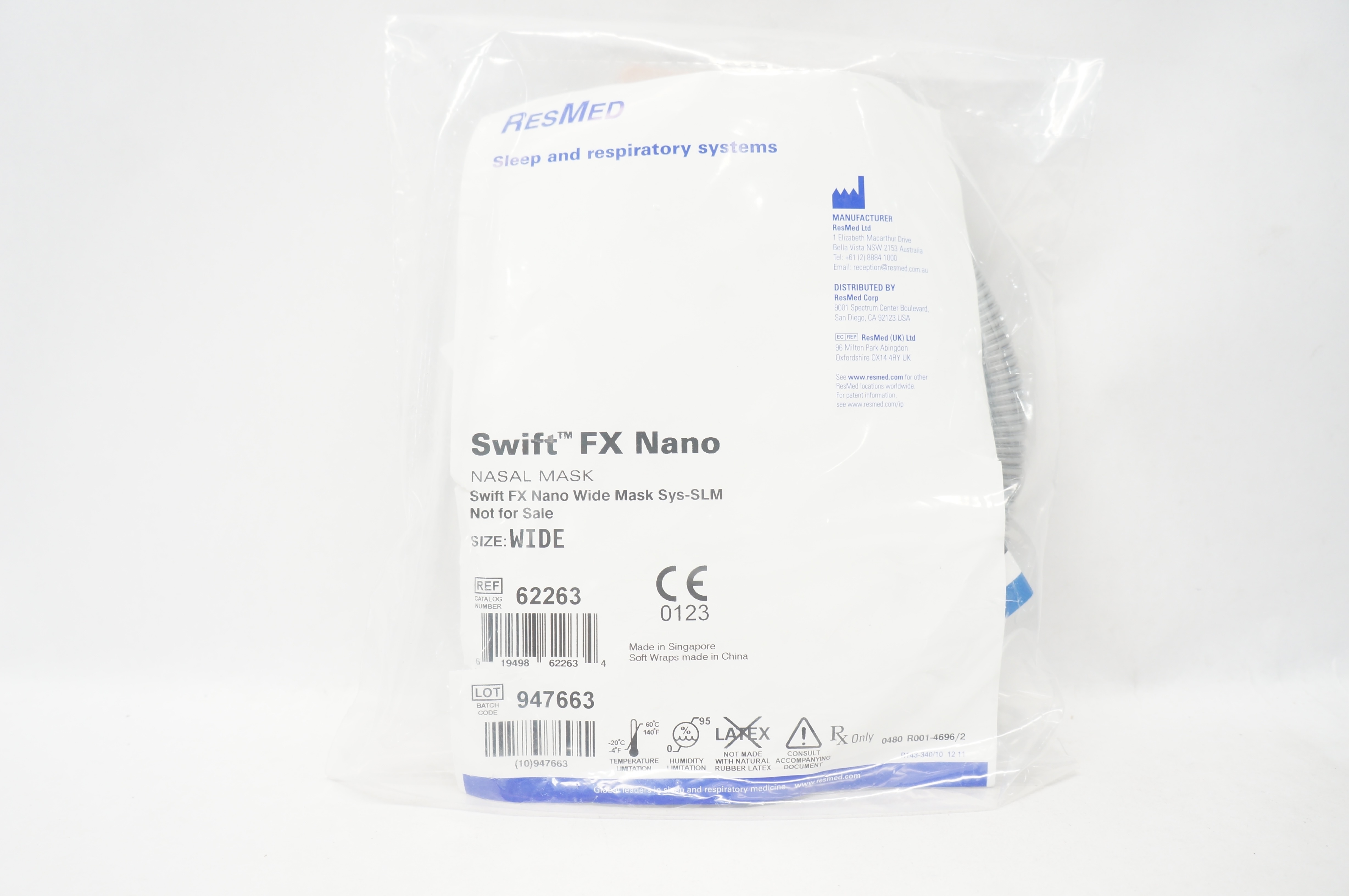 ResMed 62263 Swift FX Nano Nasal Mask Wide