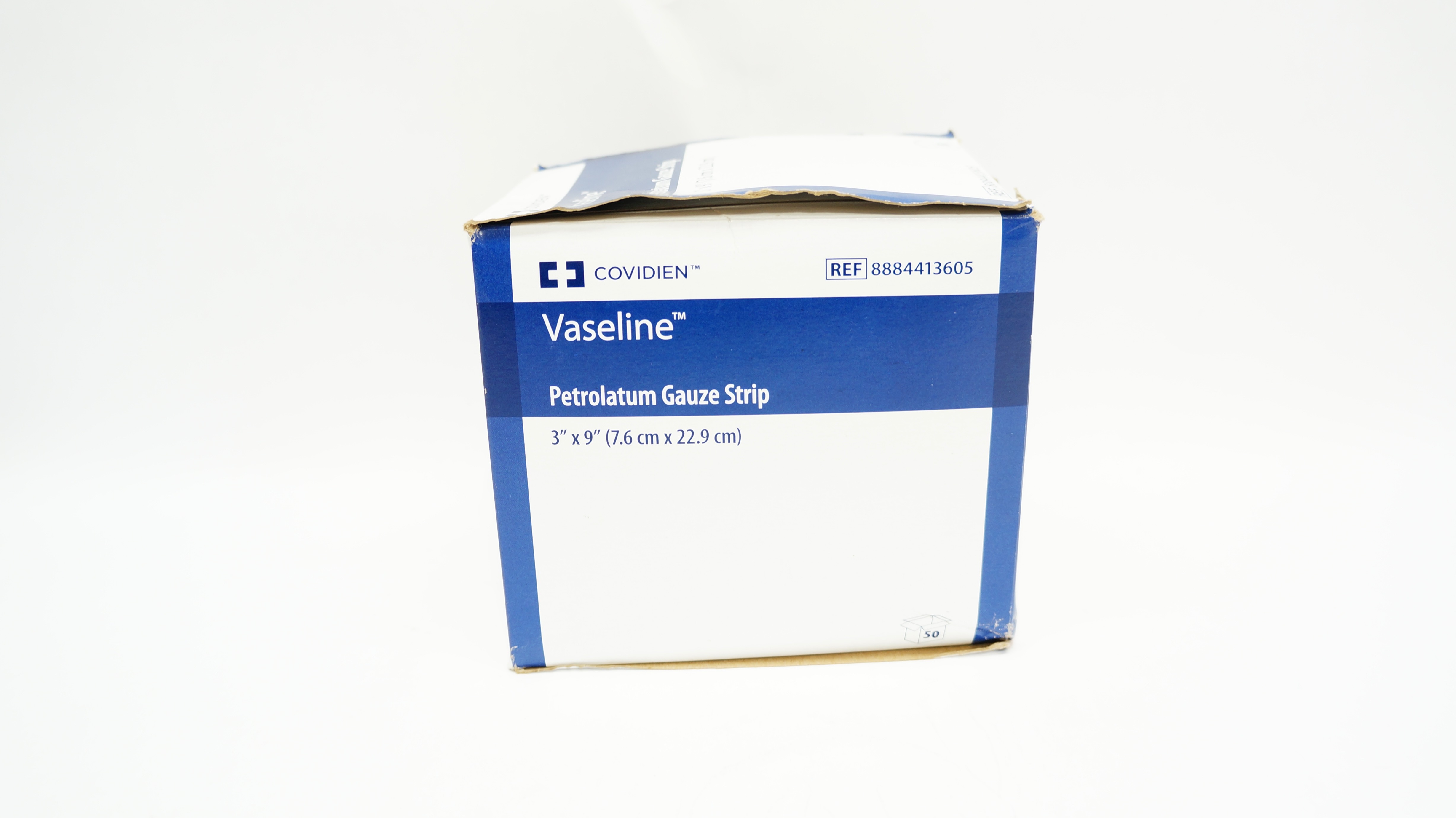 Covidien 8884413605 Vaseline Petrolatum Gauze Strip 3 x 9inch (x) - Box of 50