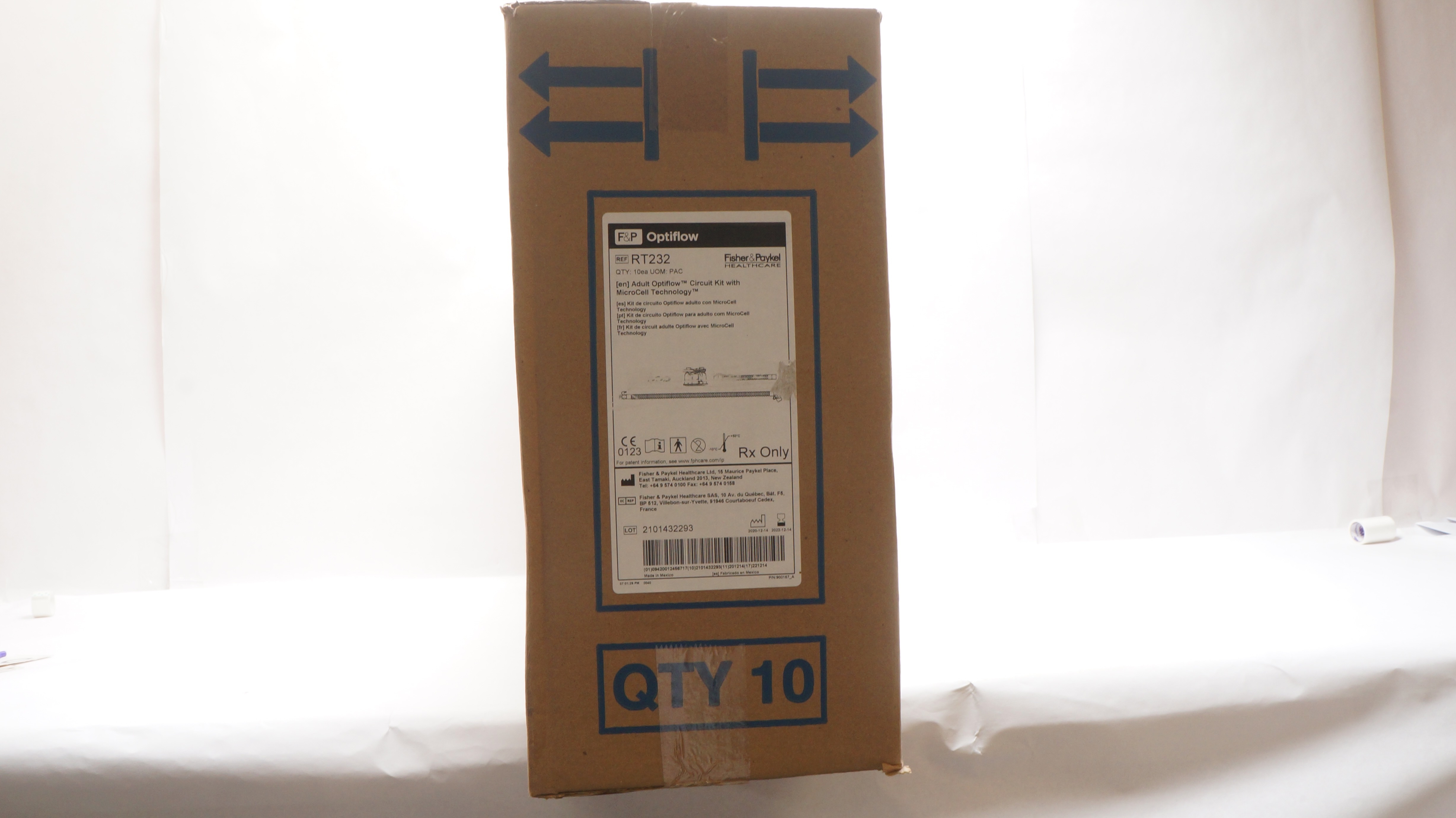 Fisher & Paykel RT232 Adult Optiflow Circuit (x) - Case of 10