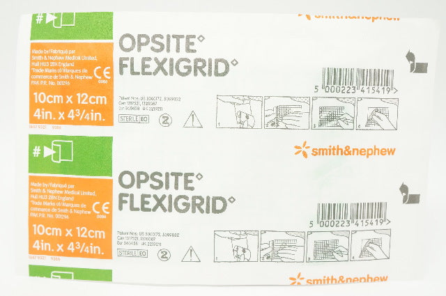 Smith&Nephew  66024630 Opsite Flexigrid Transparent Dressing 4 x 4-3/4 inch