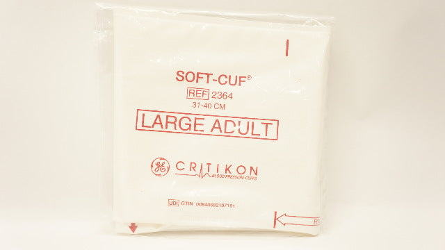 GE 2364 CRITIKON Blood Pressure Cuffs Soft-Cuf  31- 40cm, Large Adult