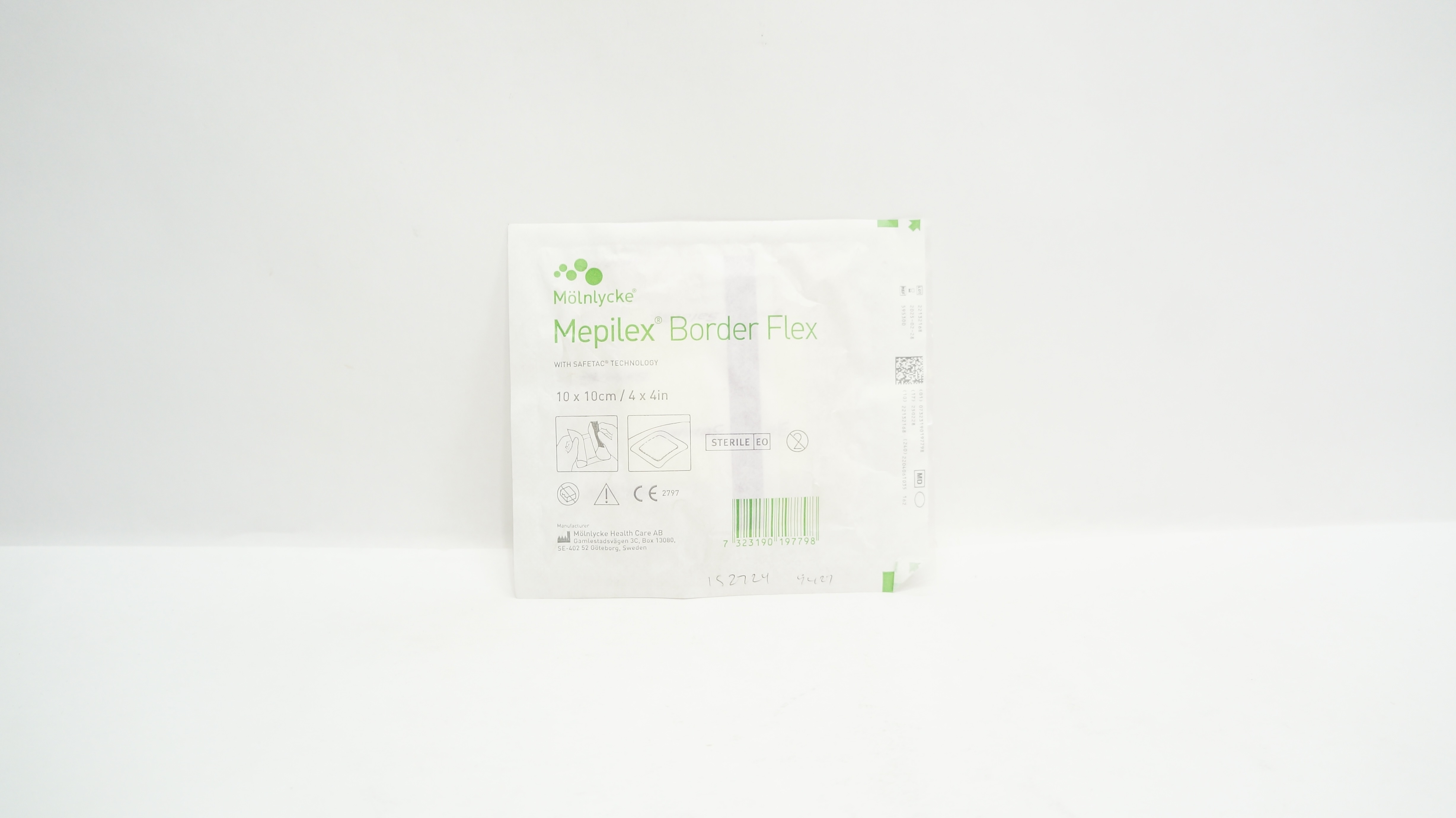 Molnlycke Healthcare 595300 Mepilex Self Adherent Soft Foam Dressing 4 x 4inch