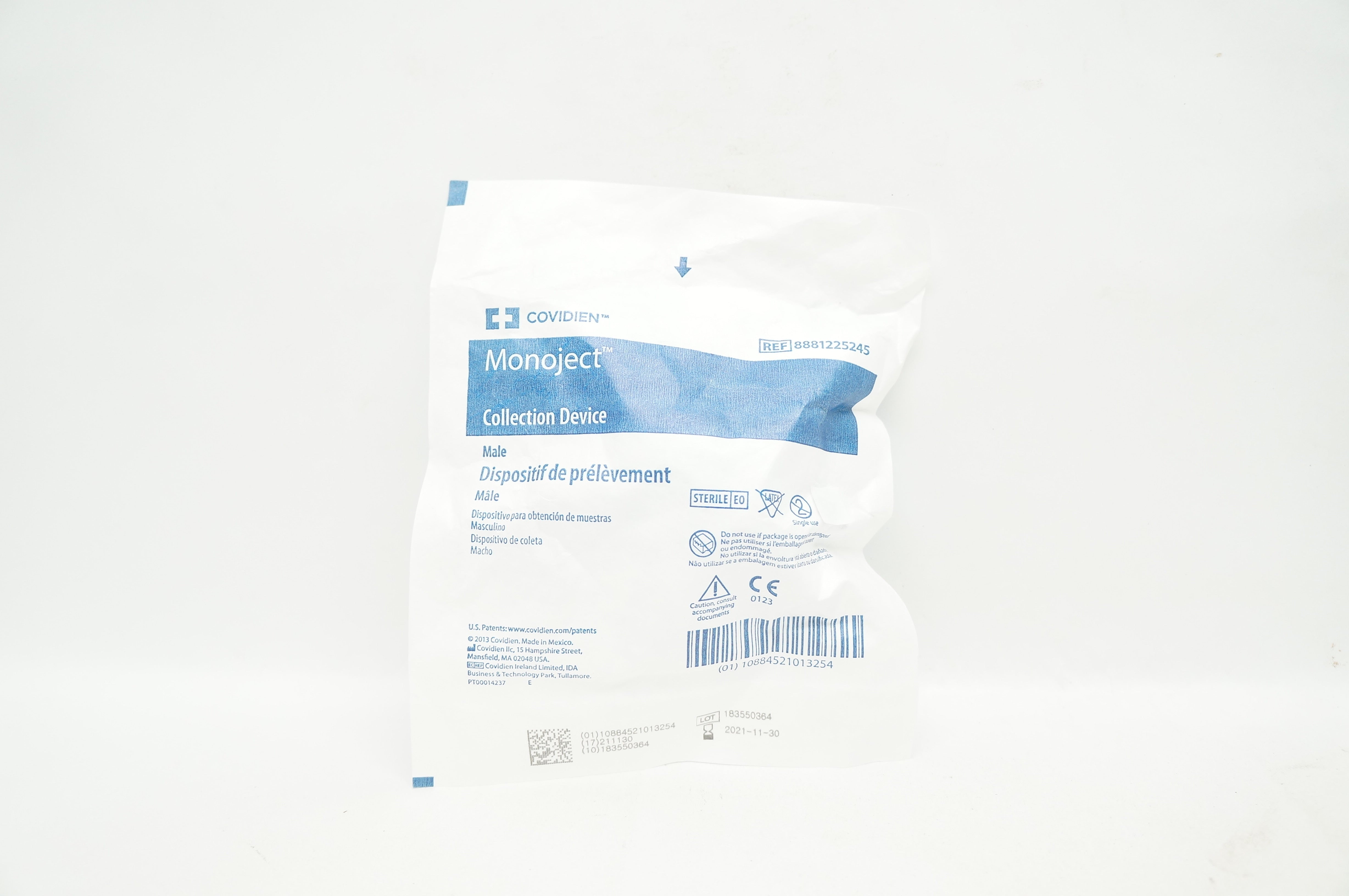 Covidien 8881225245 Monoject Blood Collection Device Male (x)